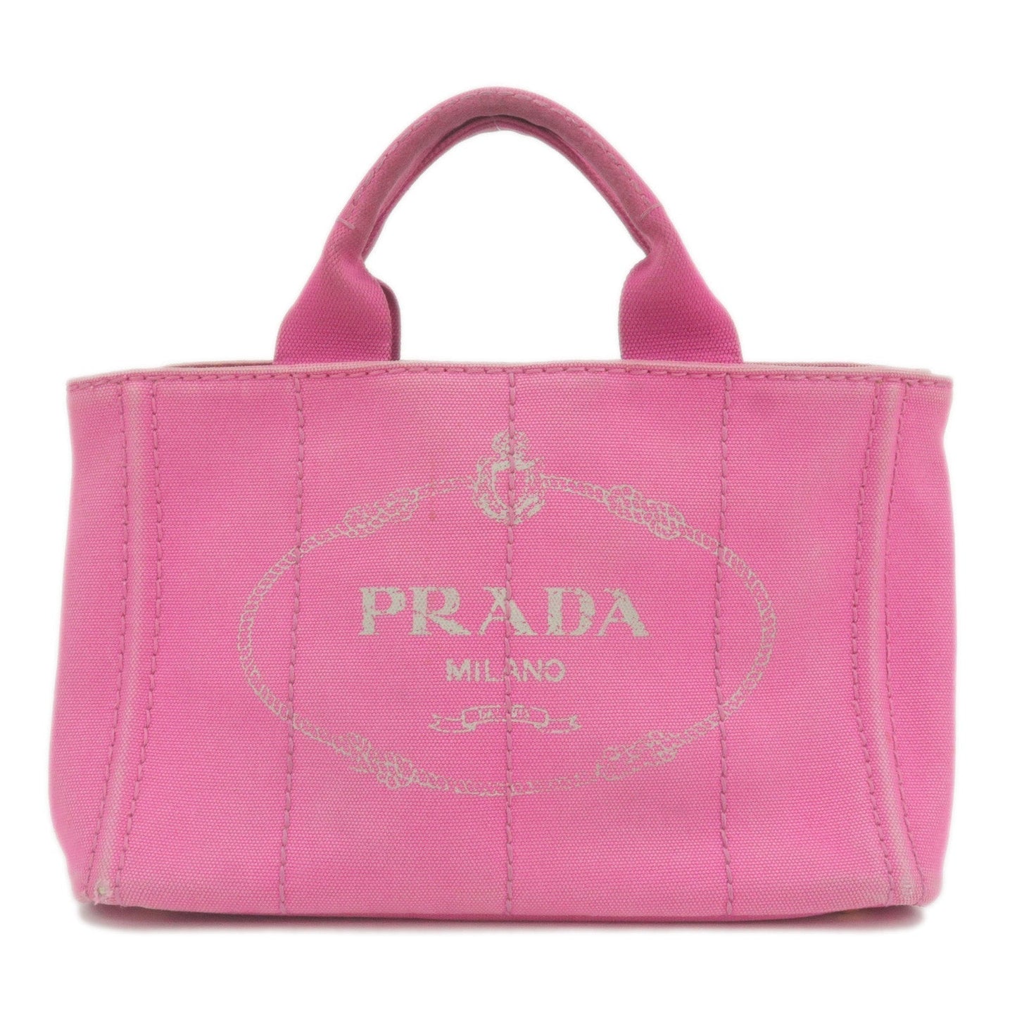 Prada Prada Logo Canapa Mini Canvas Hand Bag Tote Tote Bag