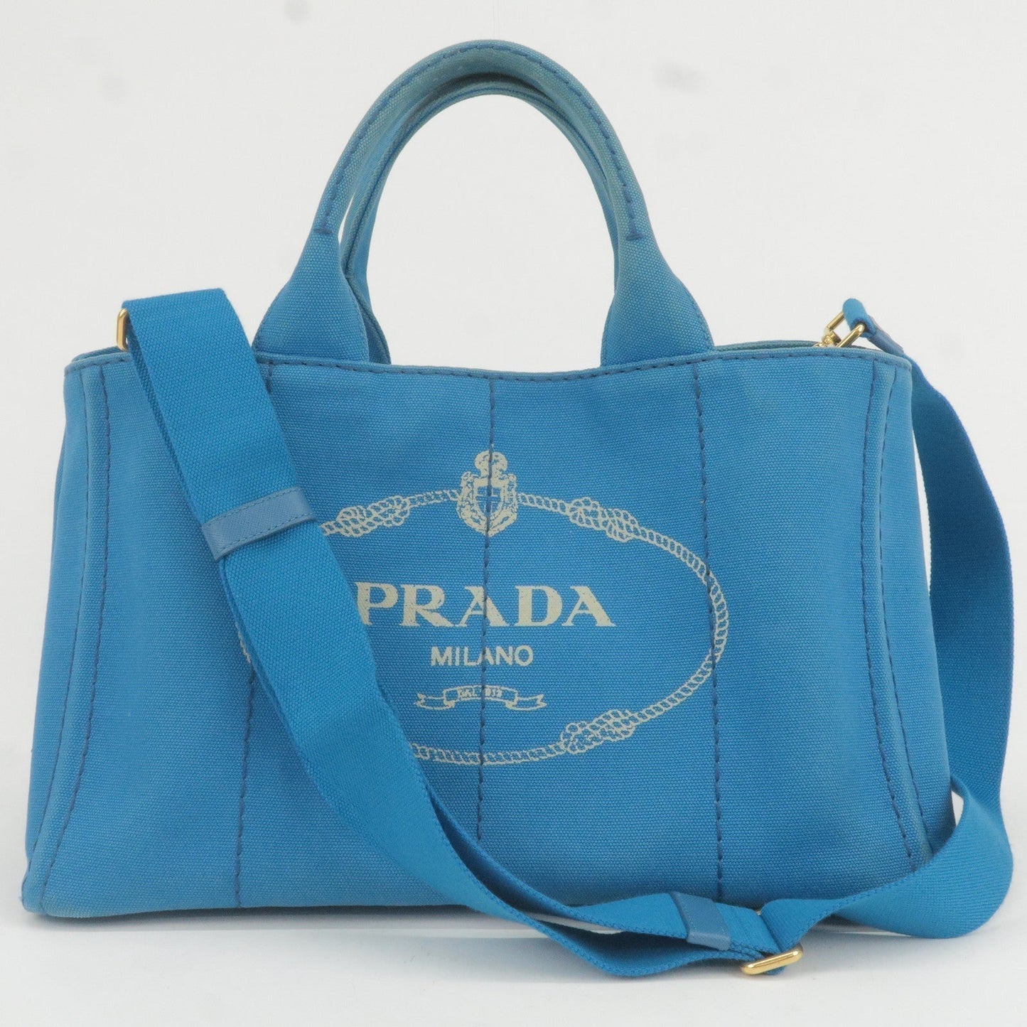Prada Prada Canapa Canvas 2Way Hand Bag Tote Bag