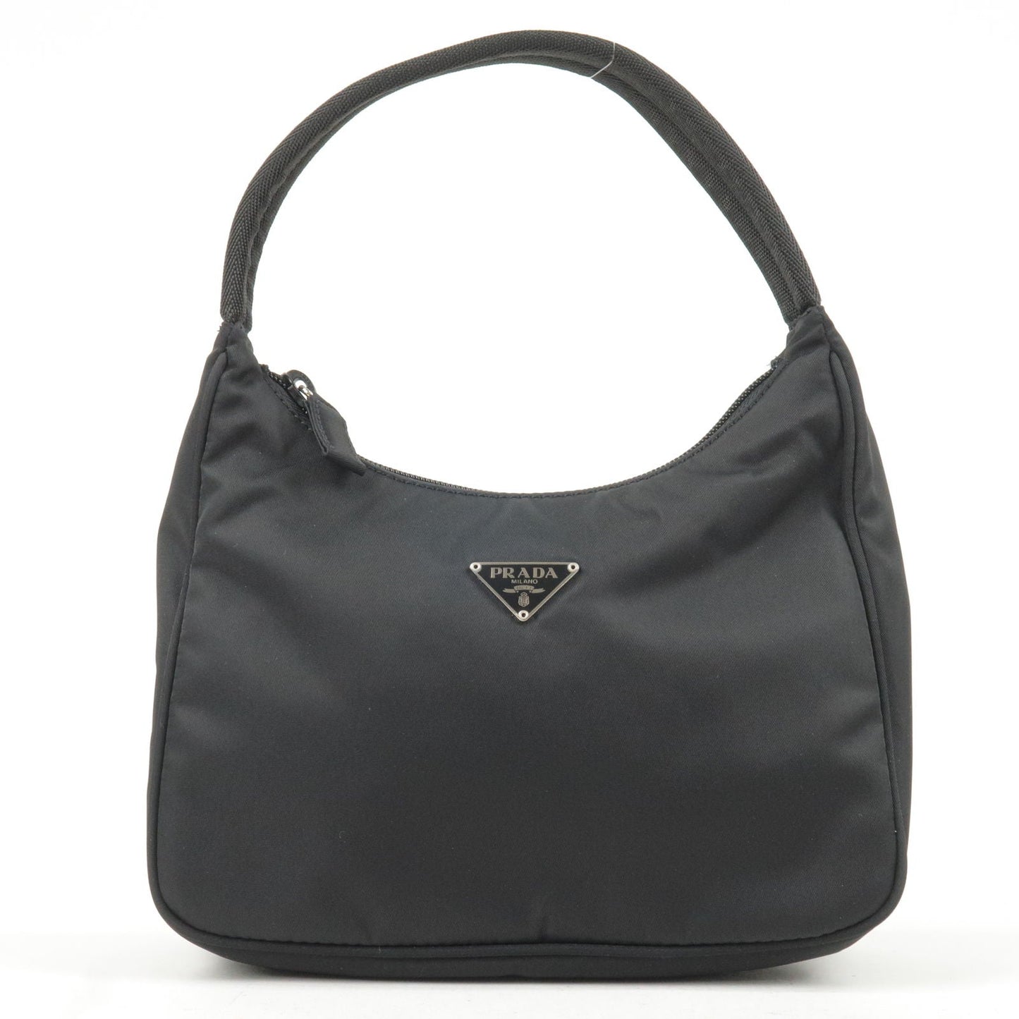 Prada Prada Logo Nylon Hand Bag Mini Bag Nero Travel Bag