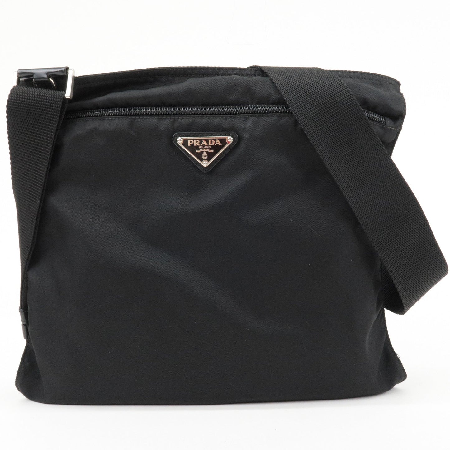 Prada Prada Logo Nylon Leather Shoulder Bag Crossbody Bag Bt175Z 36039 11