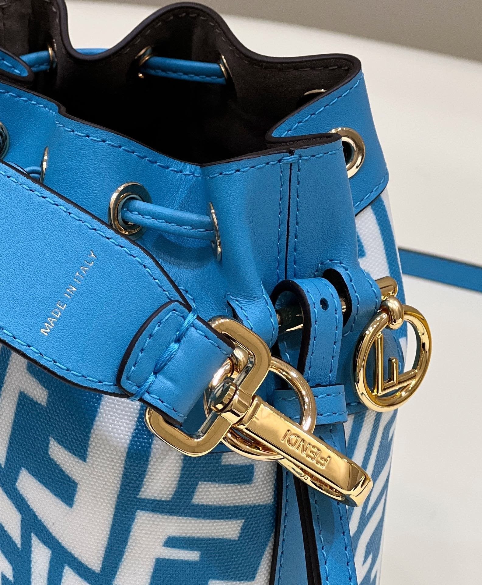 Fendi Mon Tresor Ff Blue Crossbody Bag