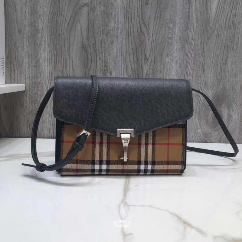 Top Quality Check And Crossbody Bag Grey Small 9In24Cm 4055