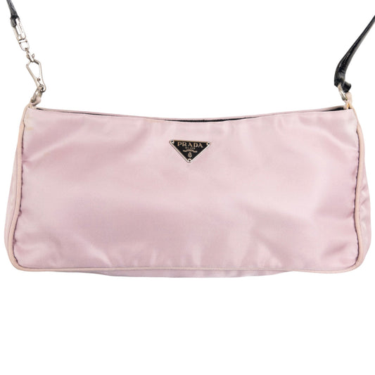 Prada Shoulder Bag Baguette Pink Mini