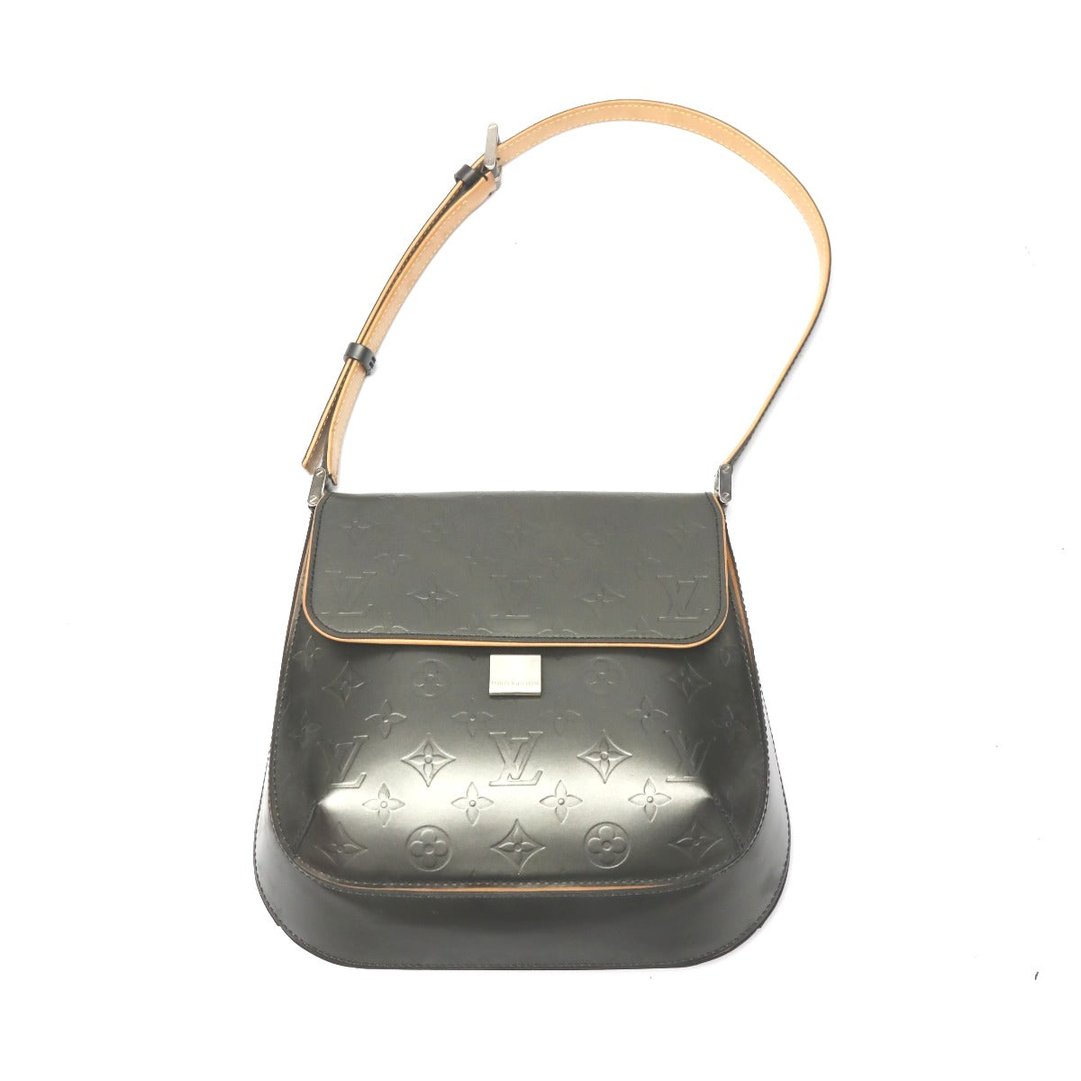 Louis Vuitton M55152 Matte Noir mat Webster Monogram Leather Shoulder Bag