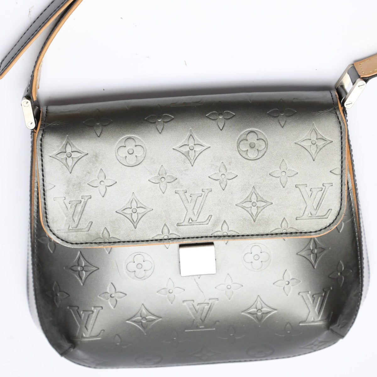Louis Vuitton M55152 Matte Noir mat Webster Monogram Leather Shoulder Bag