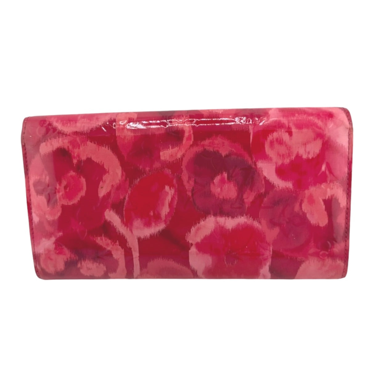 Louis Vuitton Long Purse M90022 enamel Rose Monogram Pink Wallet Case