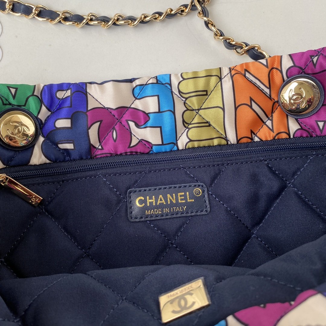 CHLLarge Shopping Printed fabric Metal Multicolor Handbag