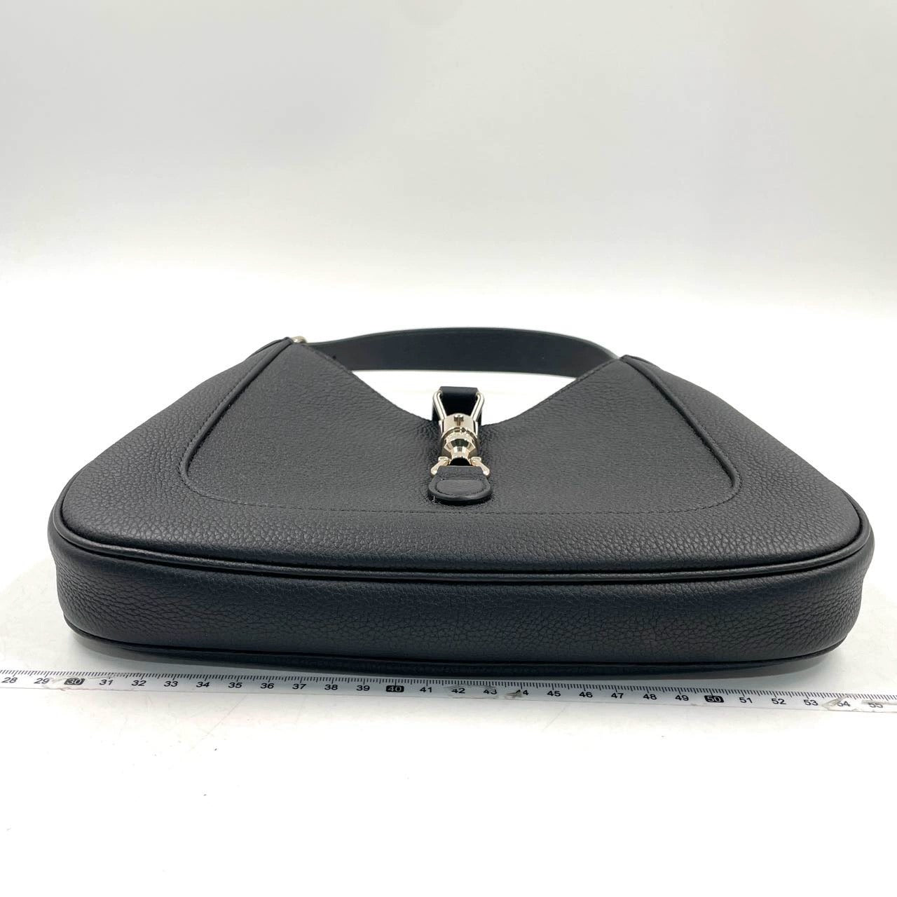 Gucci Jackie Pebbled Never Worn Leather Black Small Travel Bag