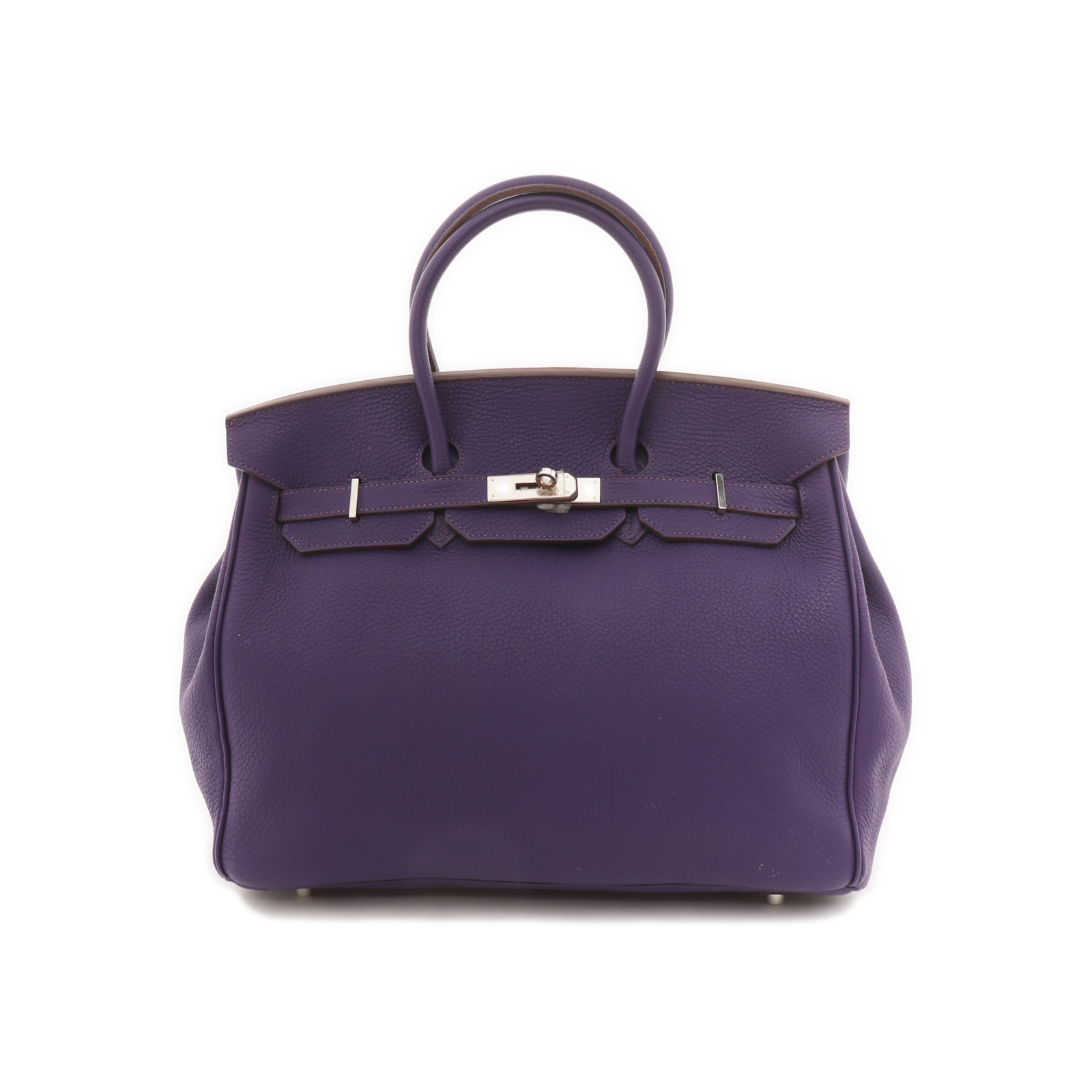 Hermes Birkin Togo Iris Violet Purple Palladium Hardware Travel Bag