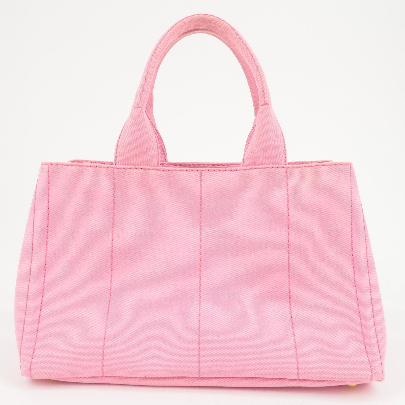 Prada Prada Logo Canapa Canvastote Bag Hand Bag Pink