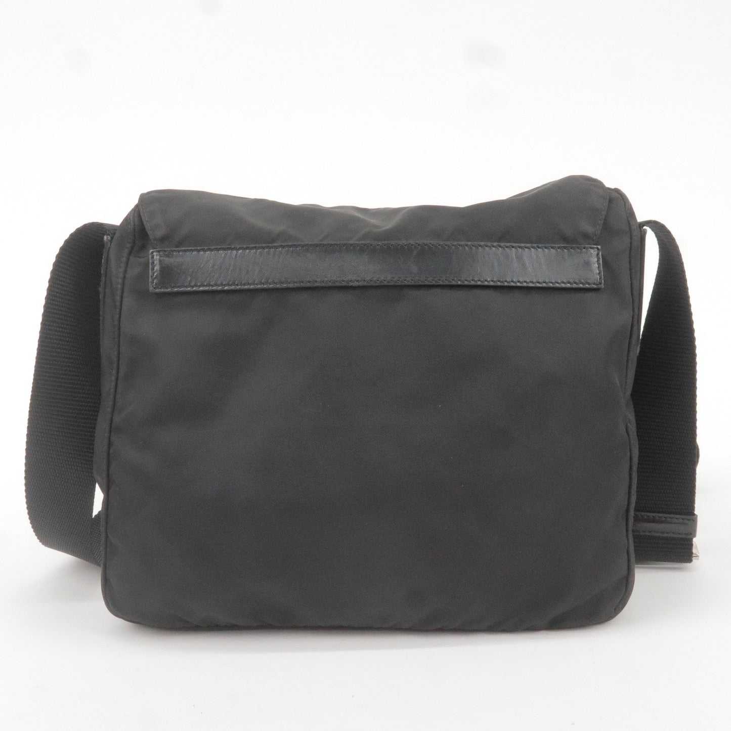 Prada Prada Nylon Leather Shoulder Bag Nero Black Bt8994