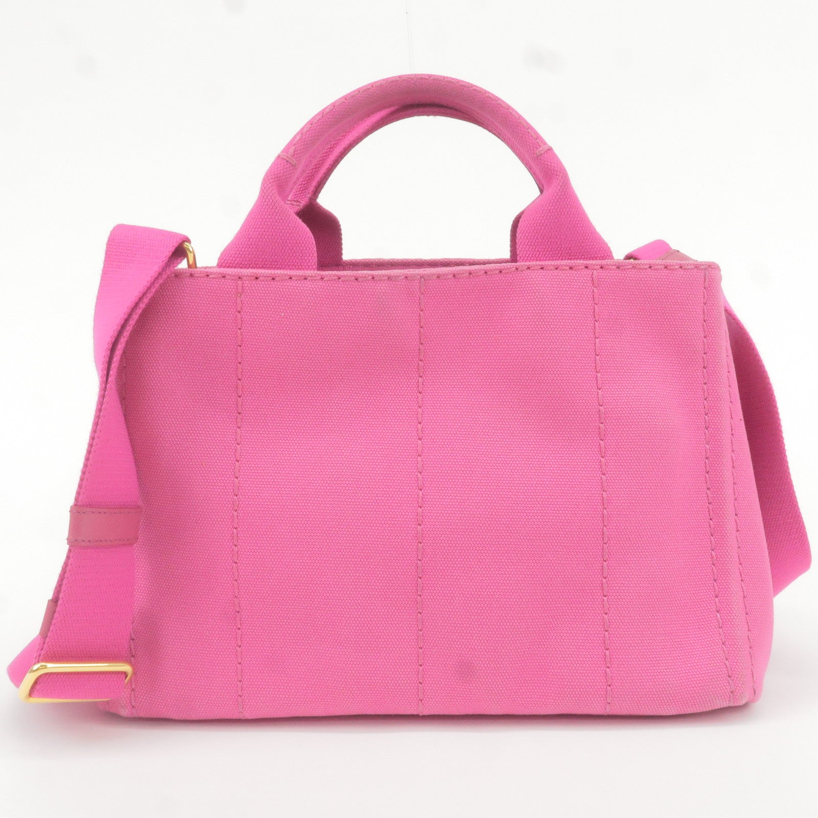 Prada Prada Canapa Mini Canvas 2Way Bag Shoulder Bag Pink 36069 18
