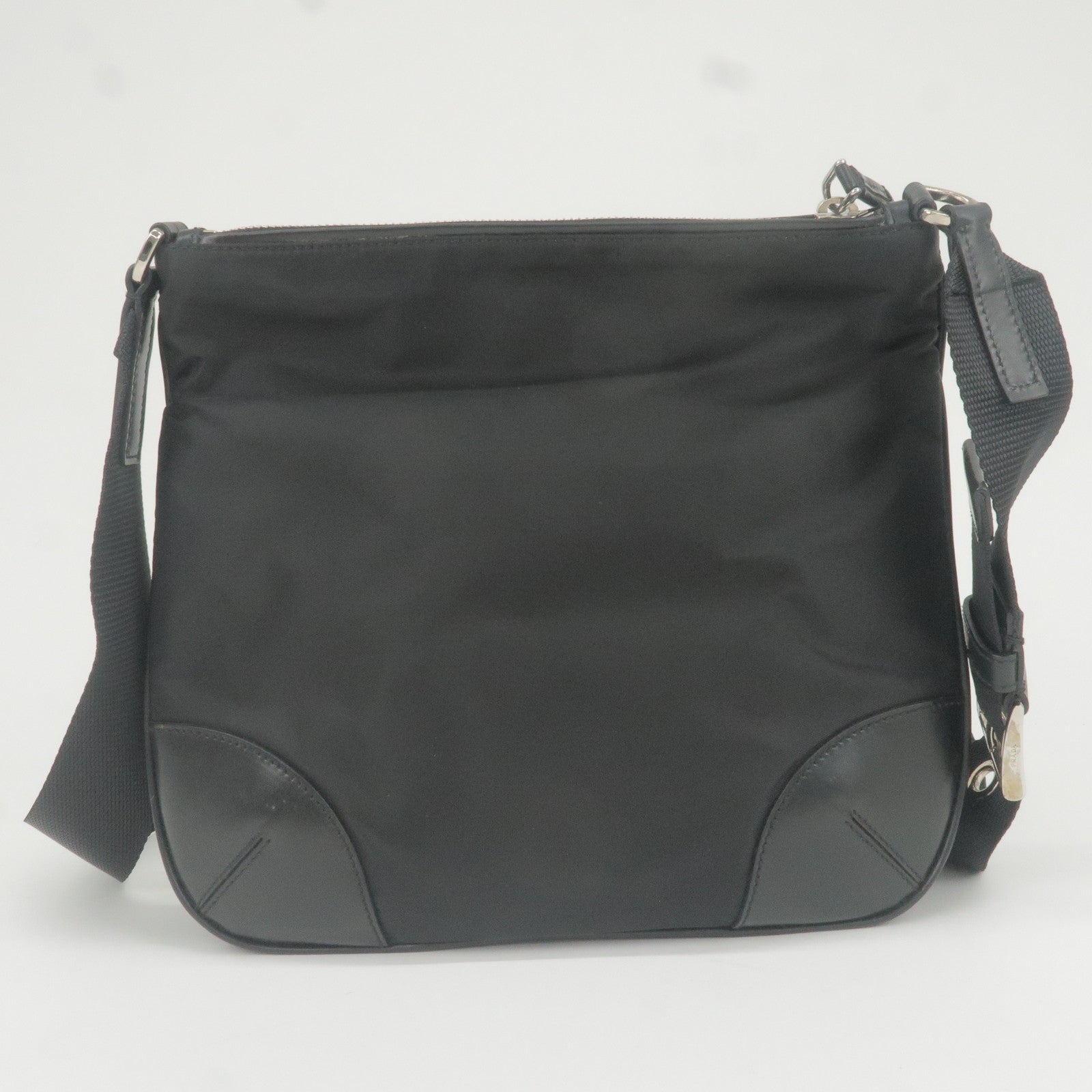Prada Prada Logo Nylon Leather Shoulder Bag Purse Nero Bt0332 35762 7
