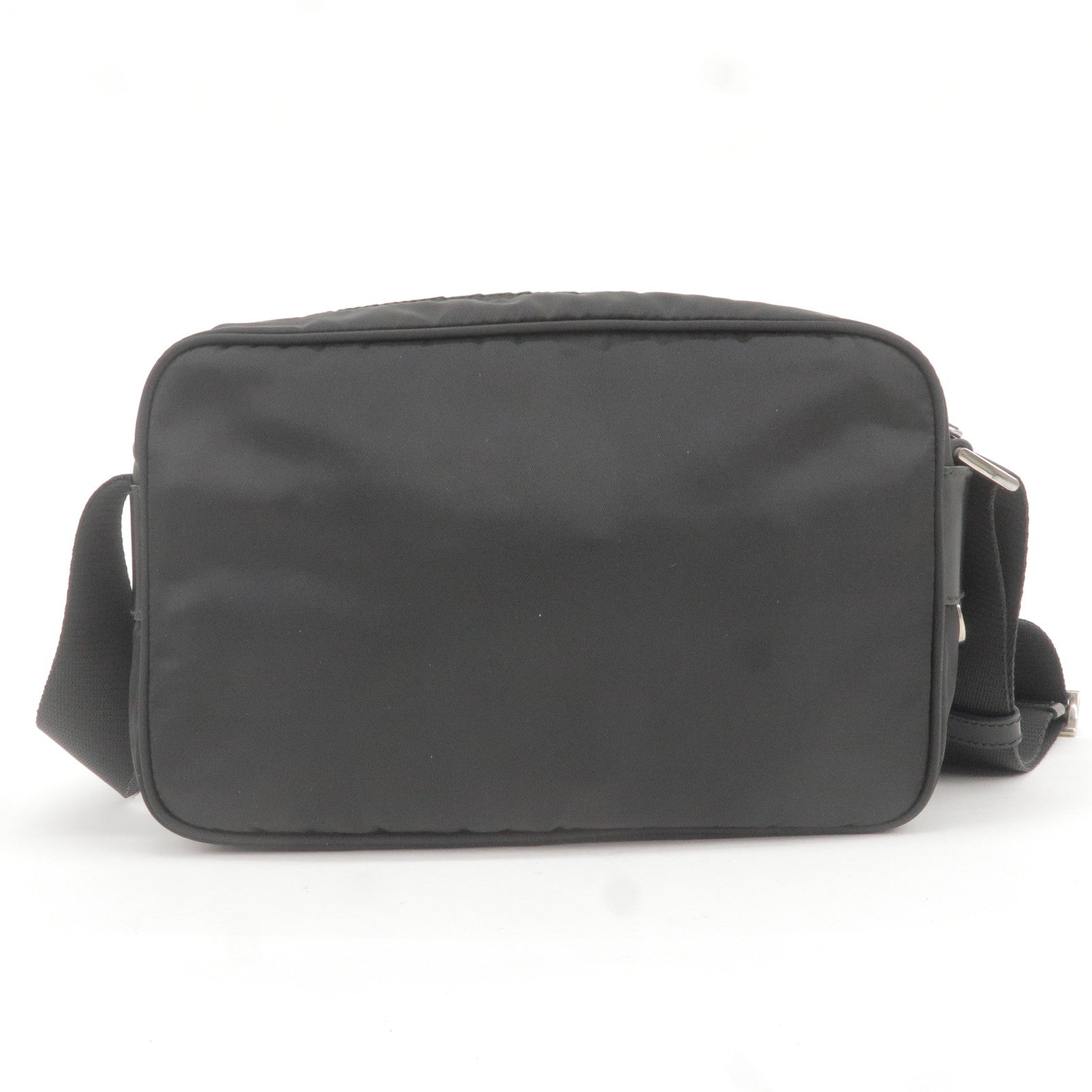 Prada Prada Logo Nylon Leather Shoulder Bag Nero Black Bt1067 36313 16