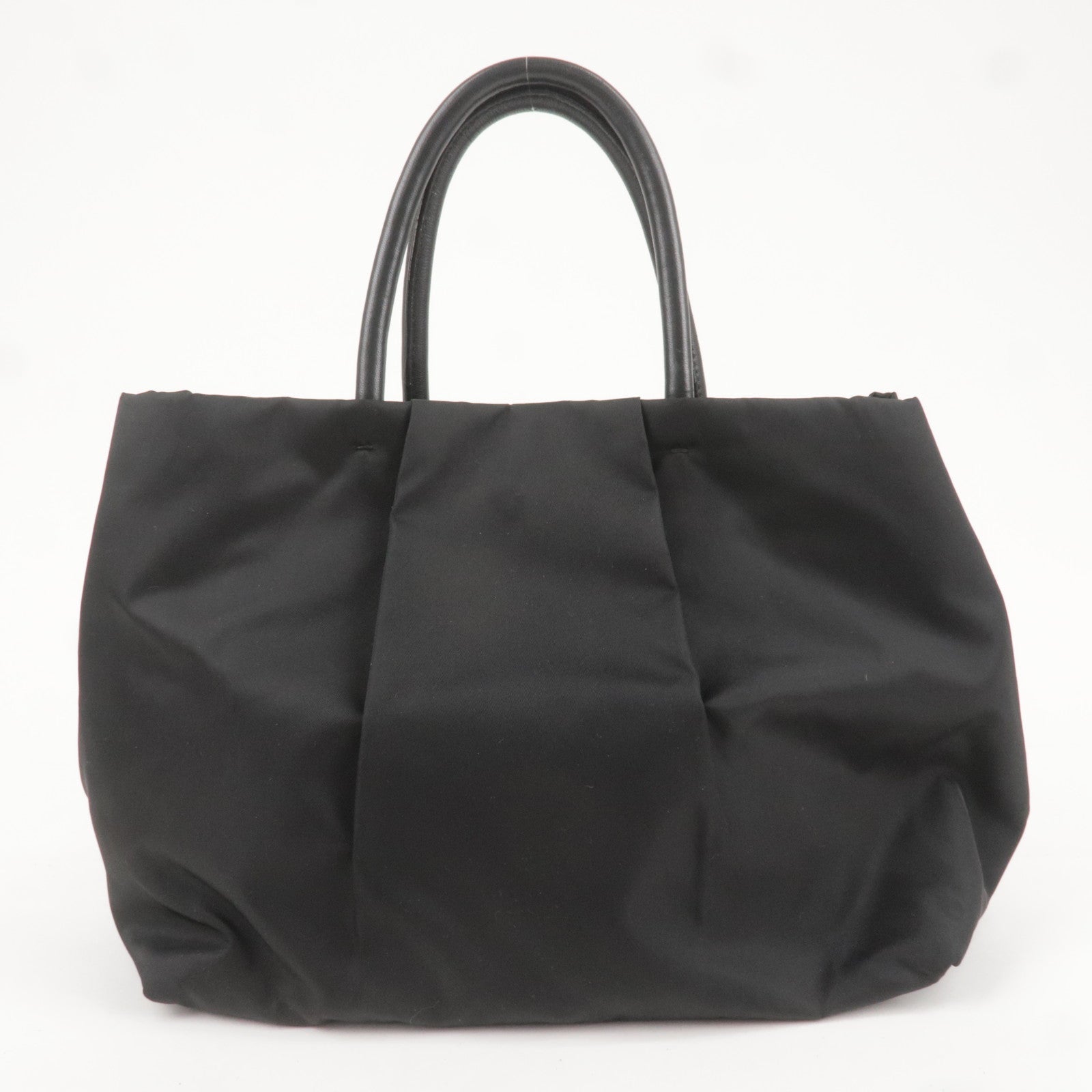 Prada Prada Logo Nylon Leather Ribbon Tote Bag Black Bn1601 36857 6