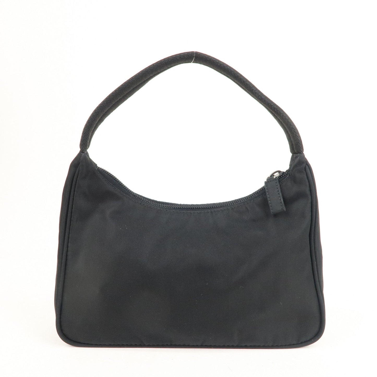 Prada Prada Logo Nylon Hand Bag Pouch Purse Black Travel Bag