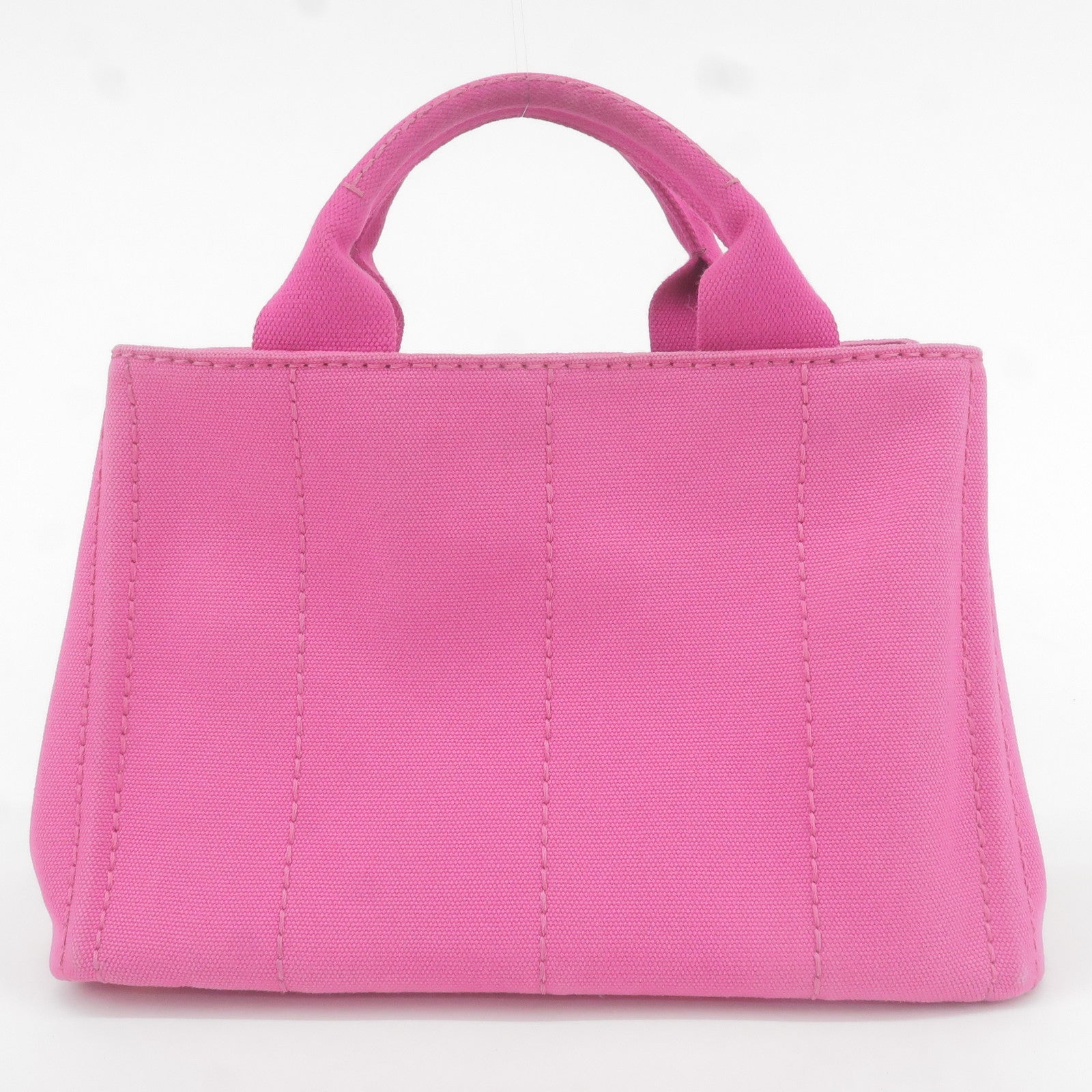 Prada Prada Canapa Mini Canvas Tote Bag Pink Bn2439