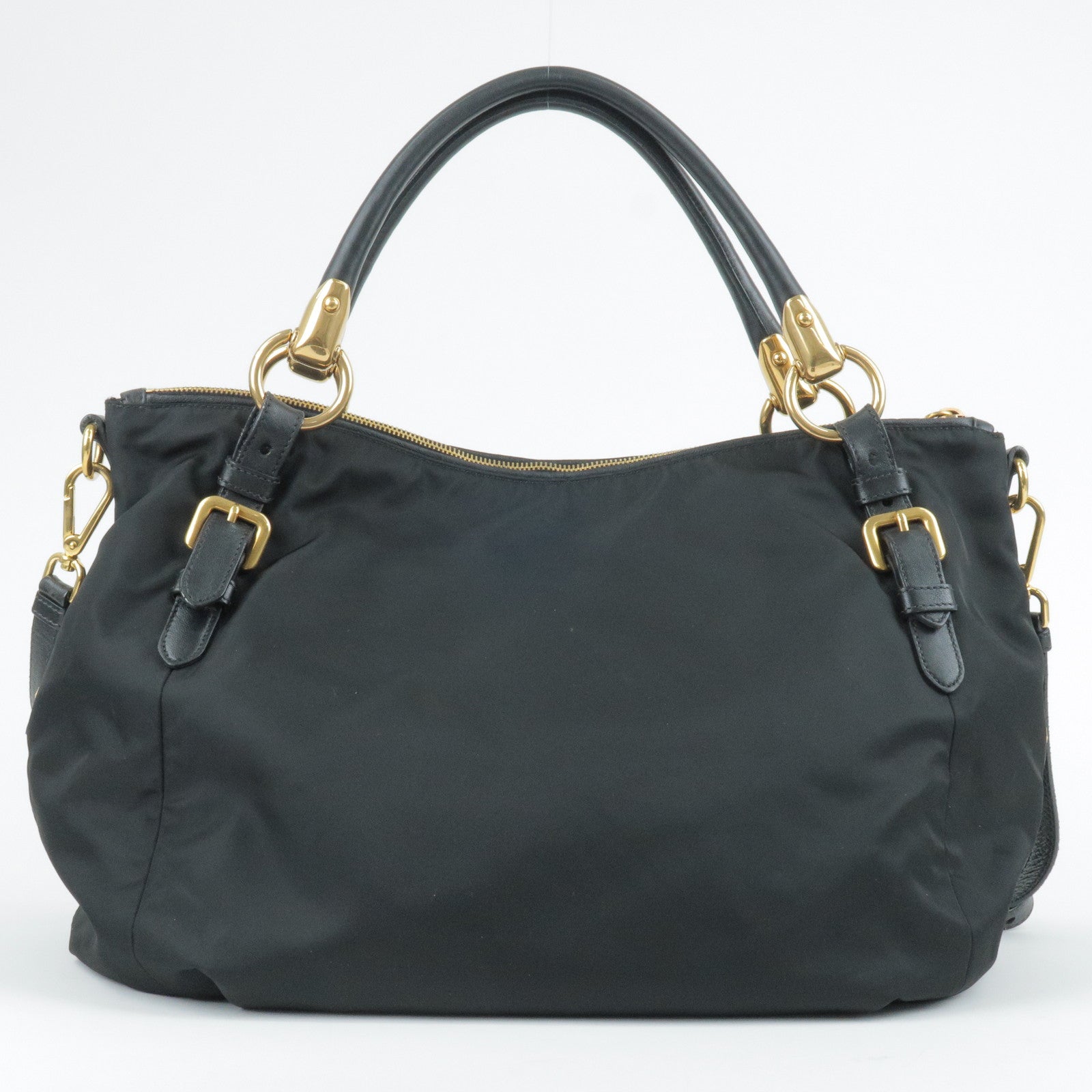 Prada Prada Nylon Leather Shoulder Bag 2Way Bag Nero