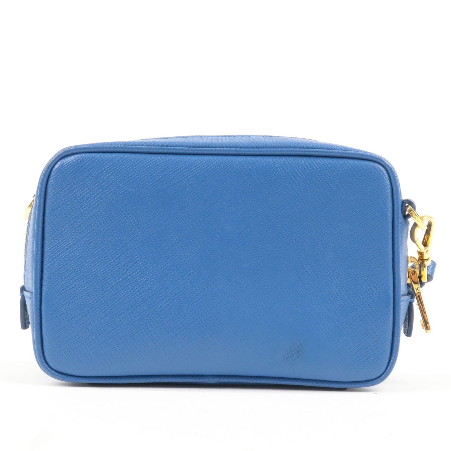 Prada Prada Logo Leather Shoulder Bag Mini Bag Blue