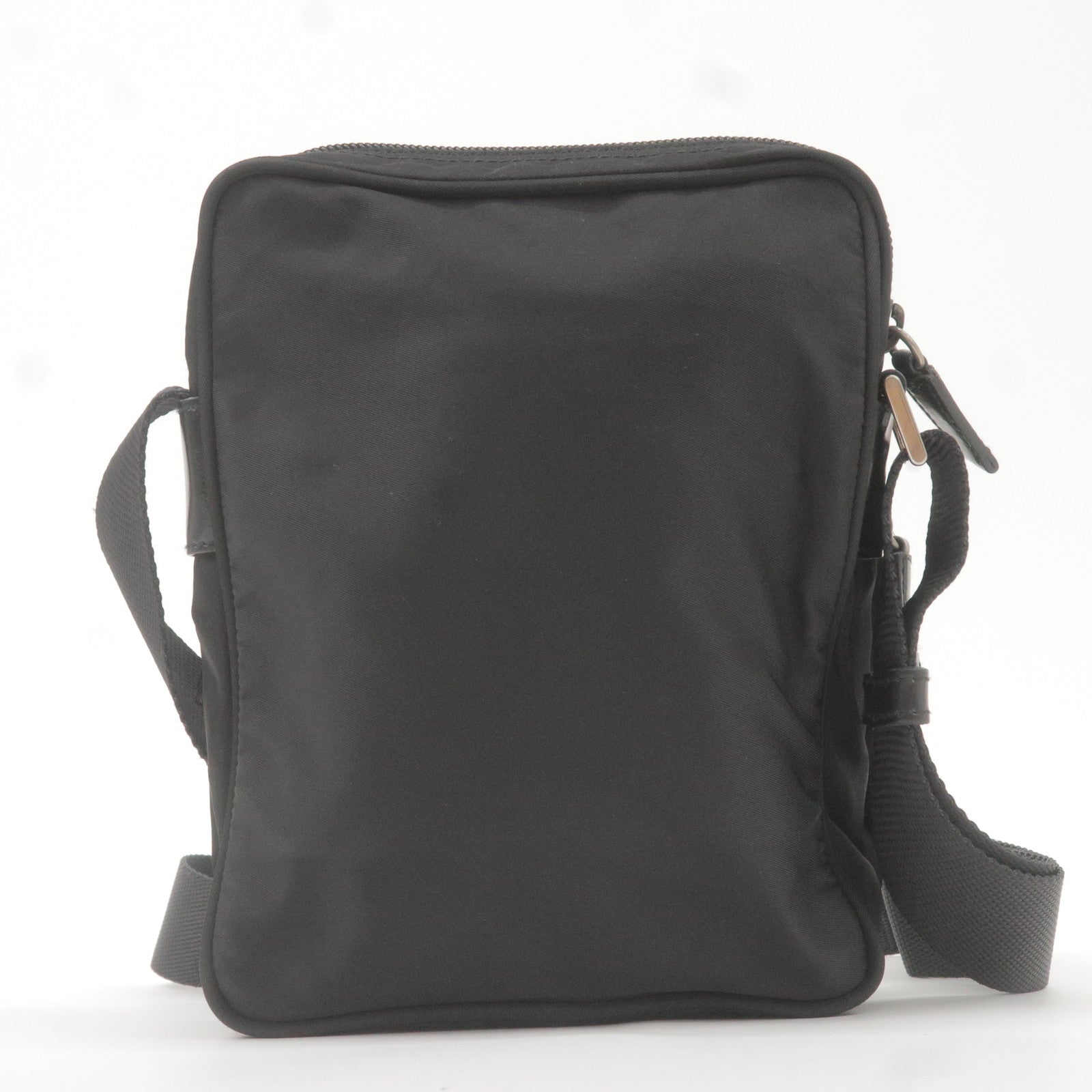 Prada Prada Logo Nylon Leather Shoulder Bag Nero Black Bt0169 36626 15