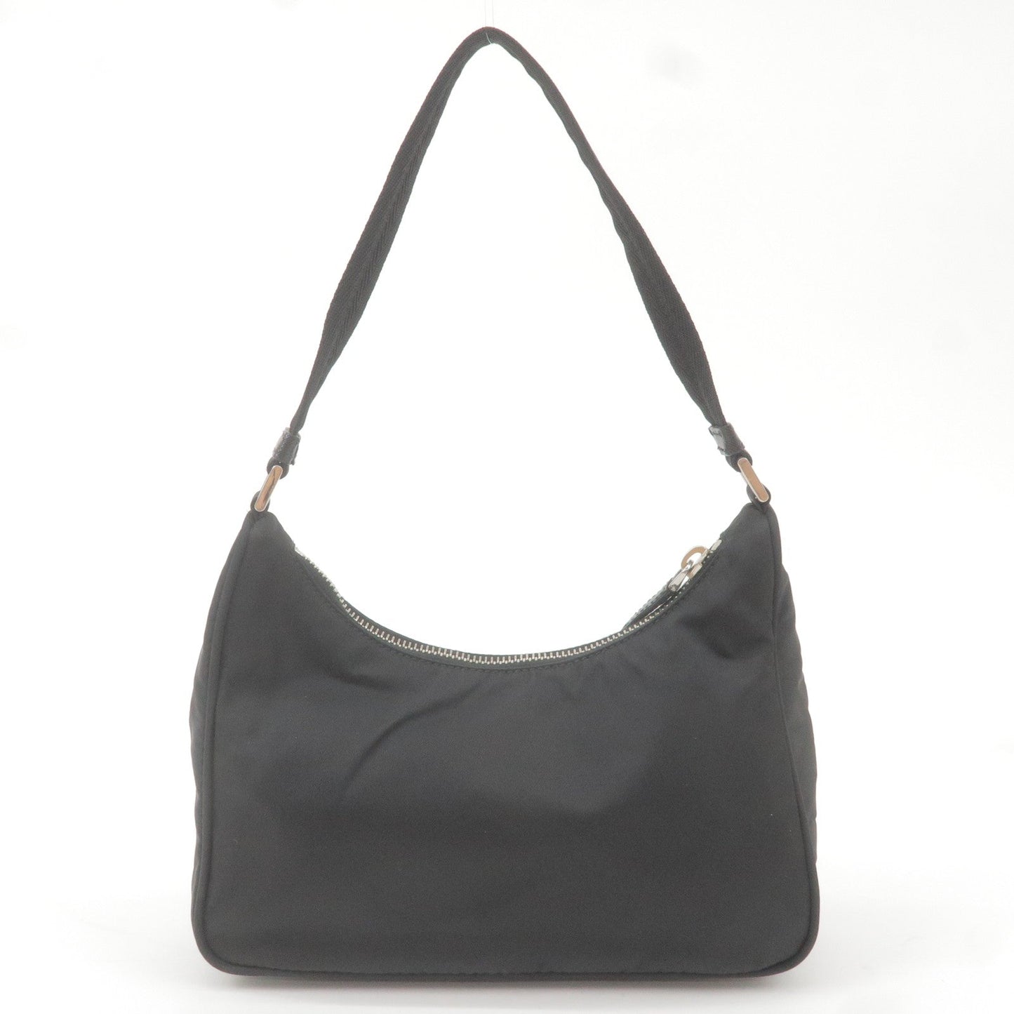 Prada Prada Logo Nylon Leather Shoulder Bag Nero Black 1N1204 36646 16
