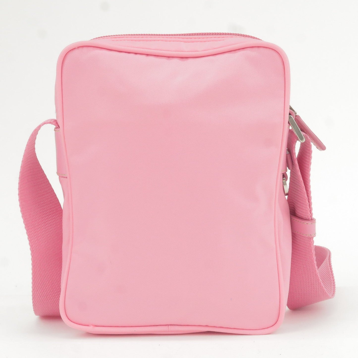 Prada Prada Nylon Leather Shoulder Bag Pouch Purse Pink