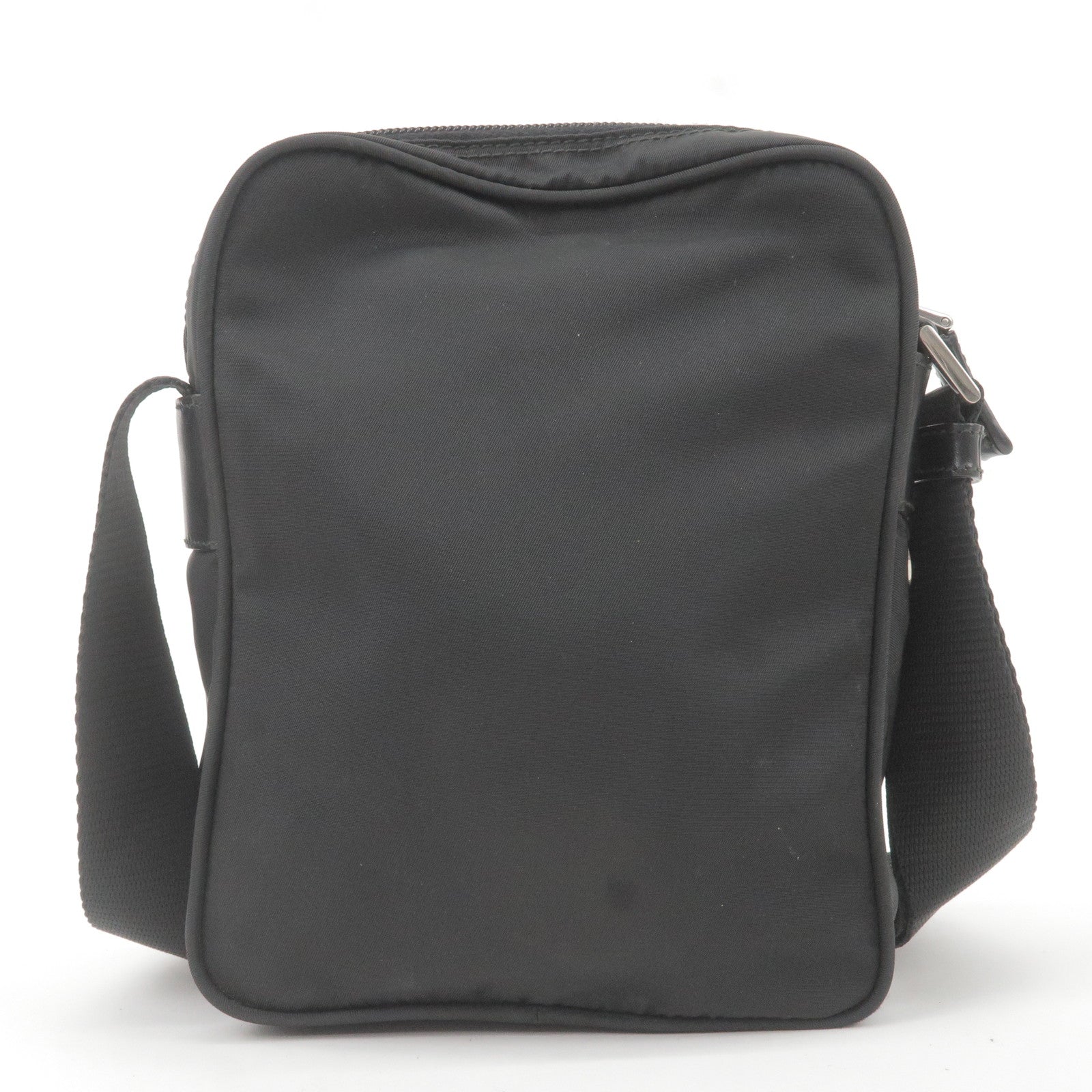 Prada Prada Logo Nylon Leather Shoulder Bag Nero Black Bt0169 36102 10