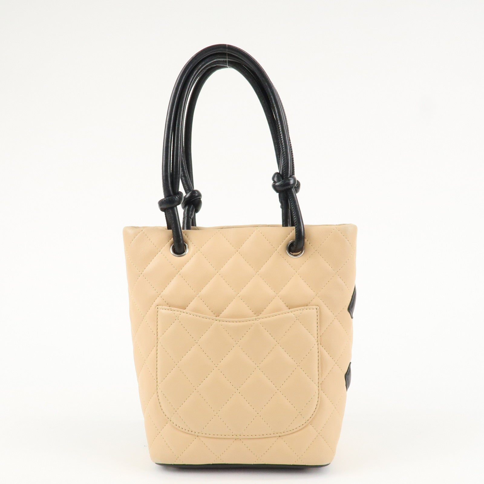 CHANEL COCO Mark Cambon Line Lamb Skin Small Tote Bag A25166