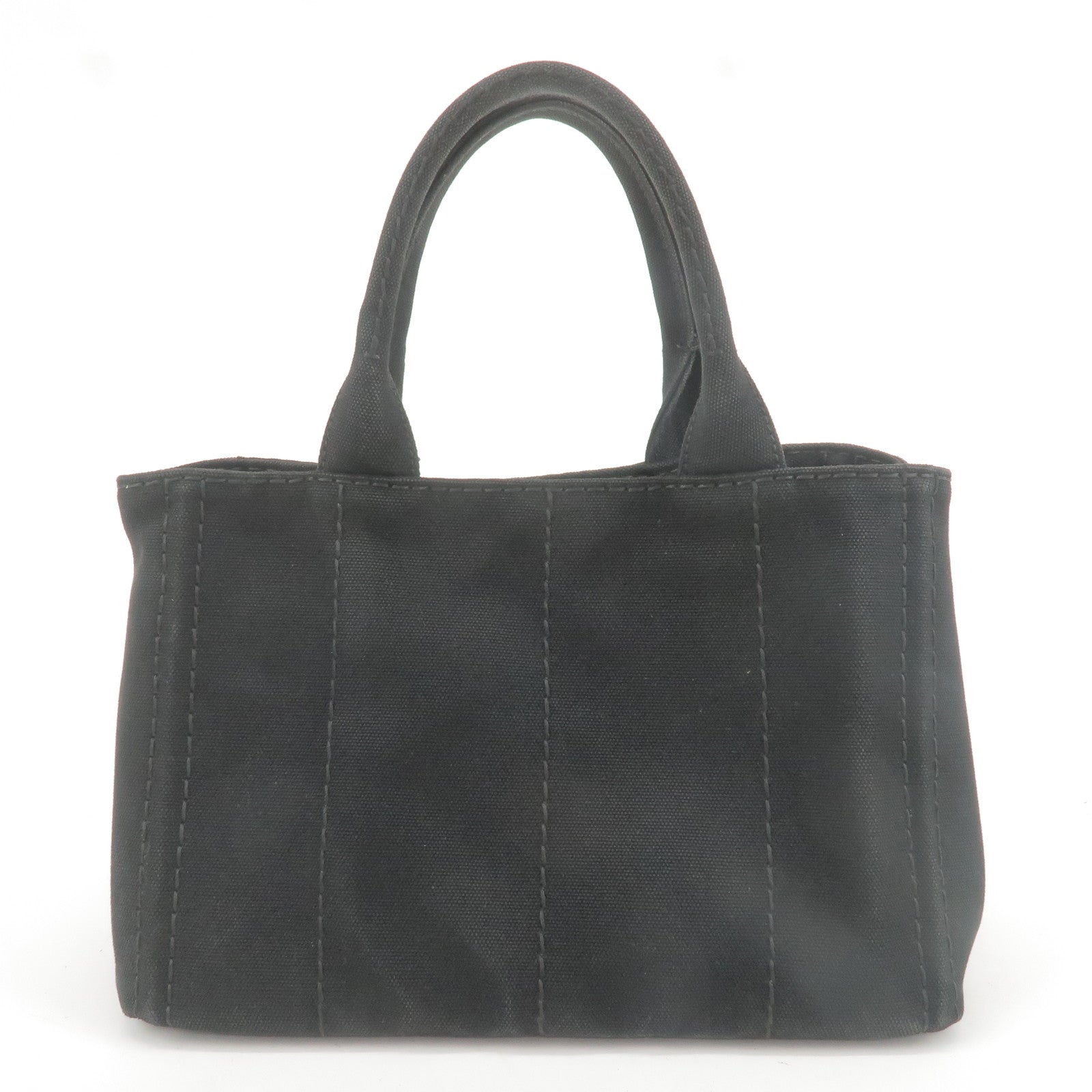 Prada Prada Canapa Mini Canvas Hand Bag Purse Black Travel Bag