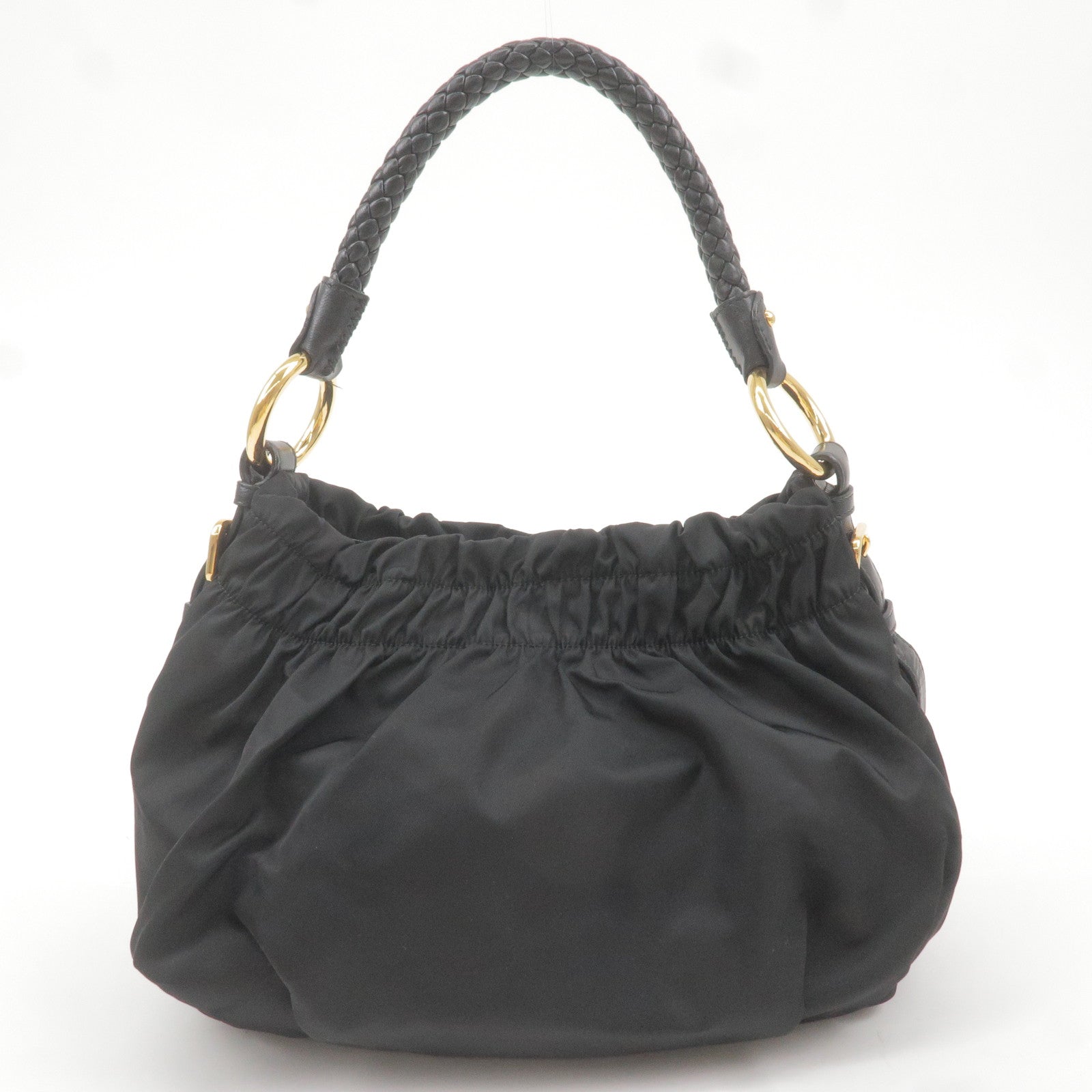 Prada Prada Nylon Leather Ribbon Shoulder Bag Hand Bag