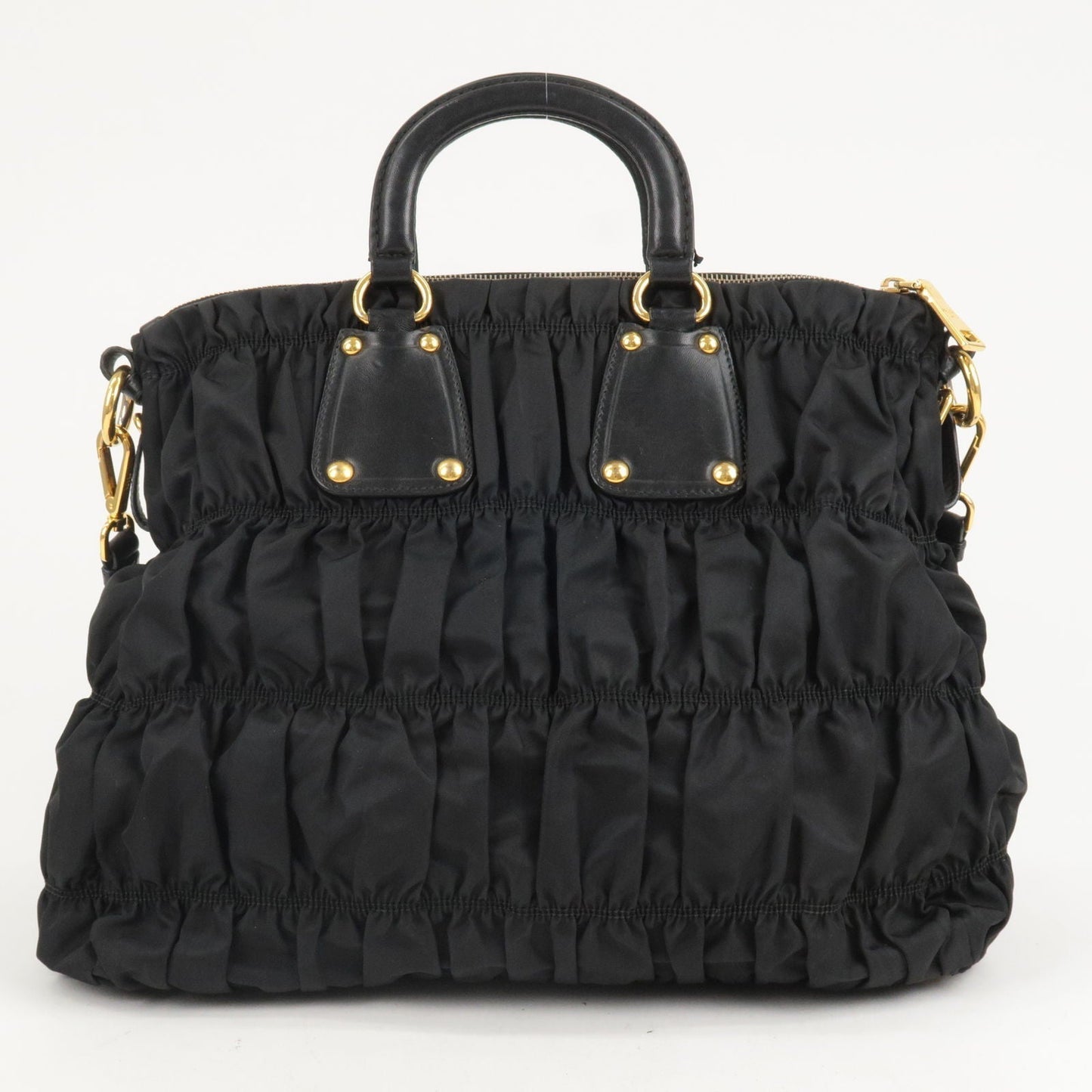 Prada Prada Nylon Leather 2Way Bag Shoulder Bag Nero