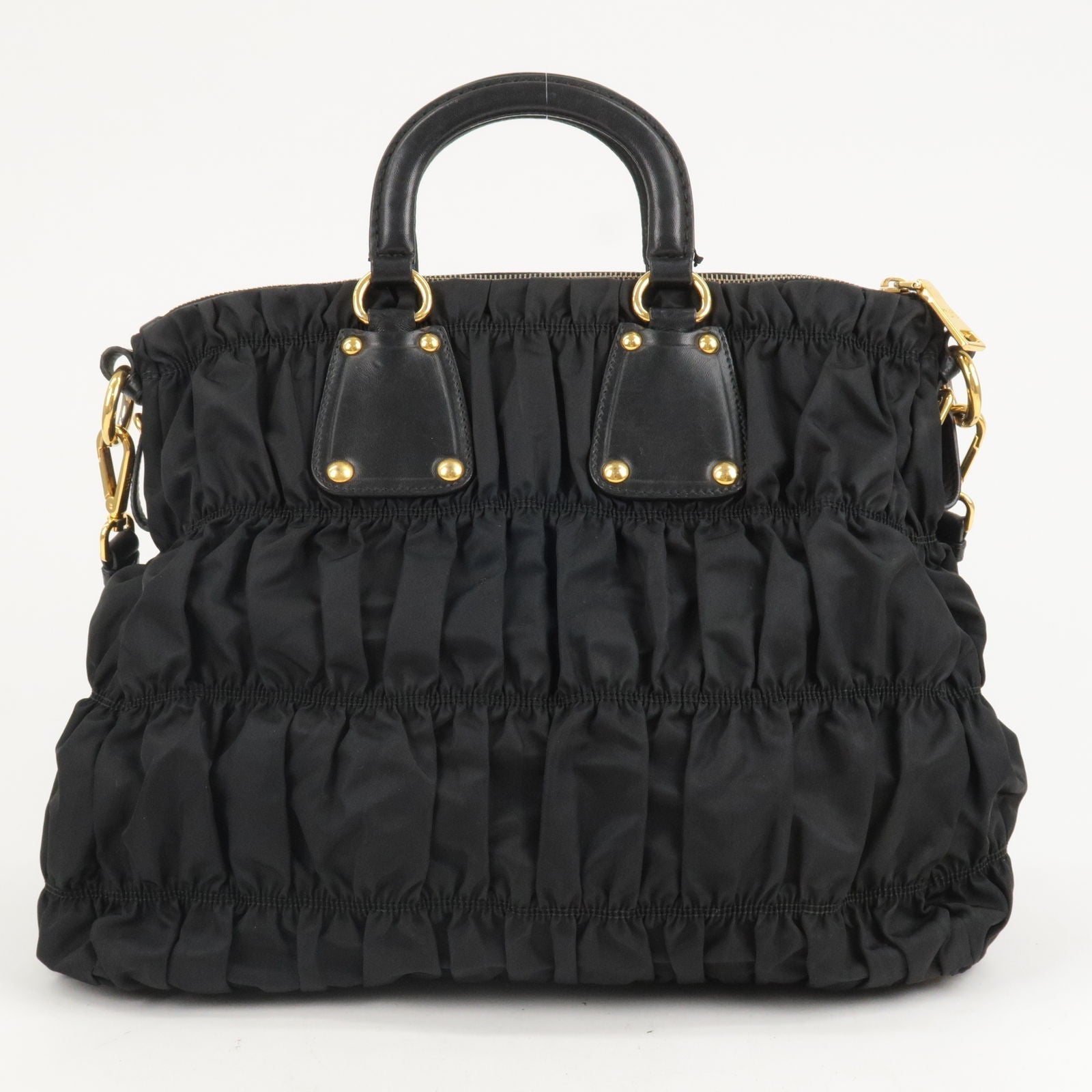Prada Prada Nylon Leather 2Way Bag Shoulder Bag Nero