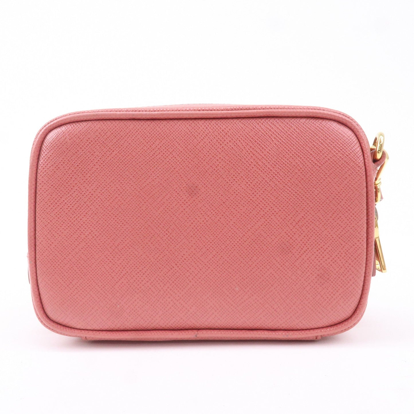 Prada Prada Logo Leather Crossbody Shoulder Bag Pink 1N1674 Crossbody Bag