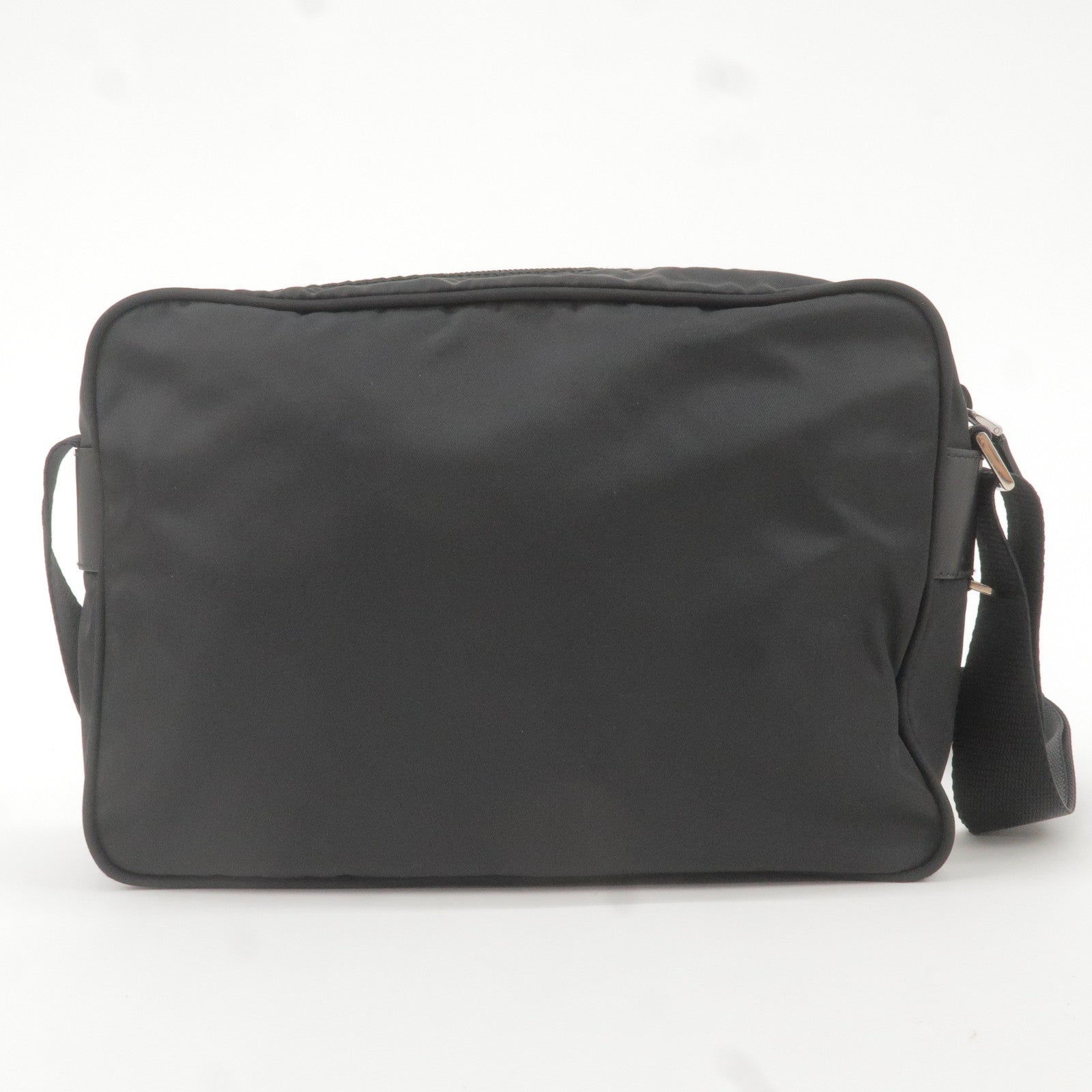 Prada Prada Logo Nylon Leather Shoulder Bag Nero Black Bt0166 36172 14