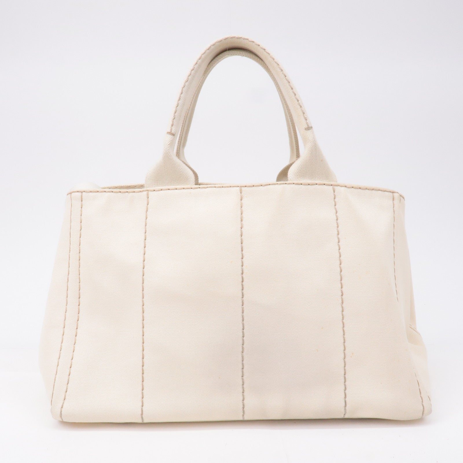 Prada Prada Logo Canapa Canvas 2Way Tote Bag Ivory