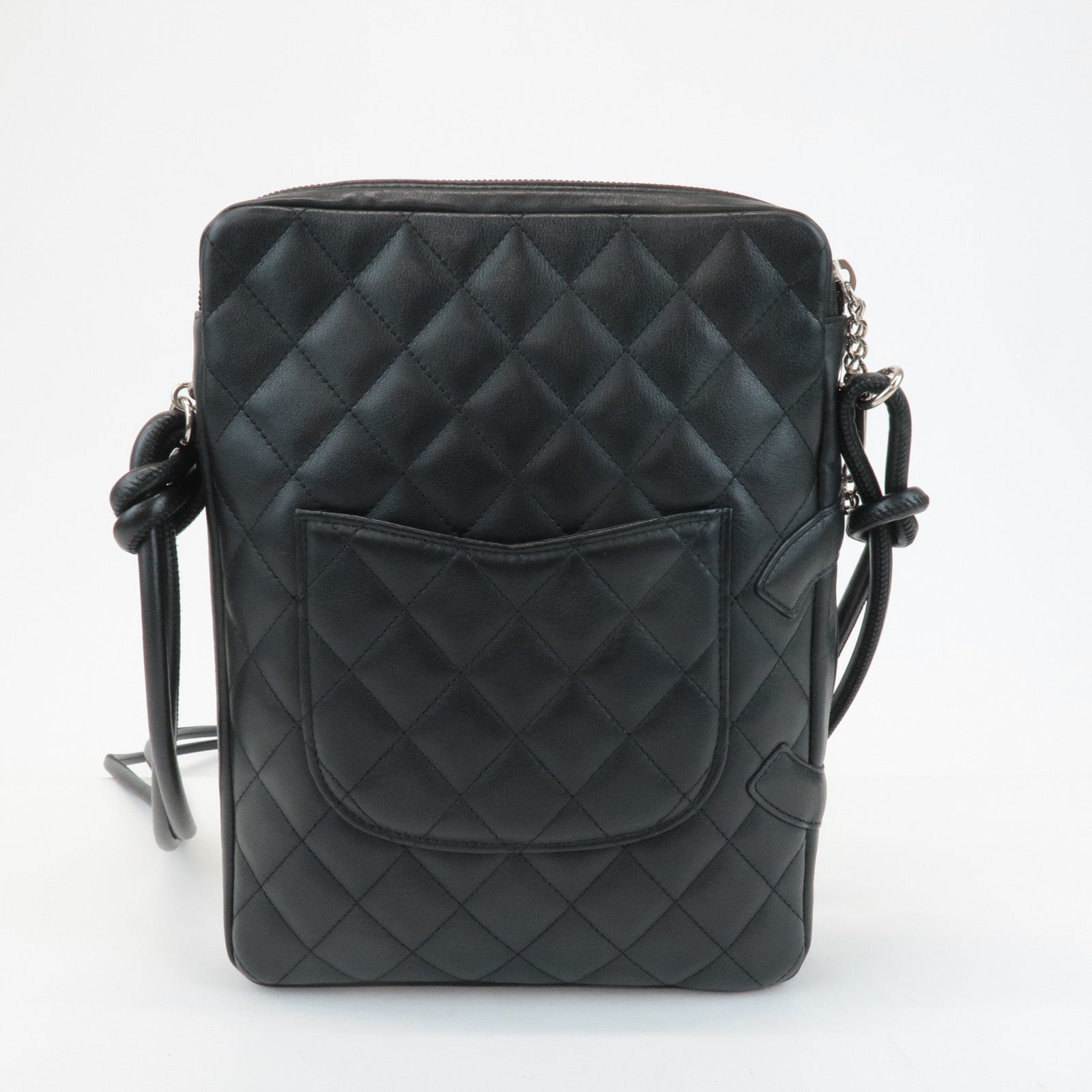 CHANEL Cambon Lamb Skin Medium Pochette Shoulder Bag A25178