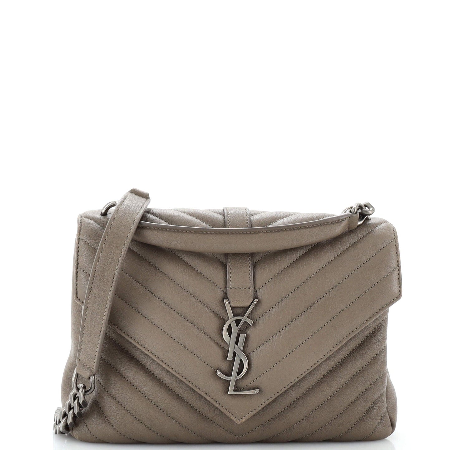 YSL Saint Laurent Luxury Trending Classic College Bag Chevron Leather Monogram Matelasse Travel Bag