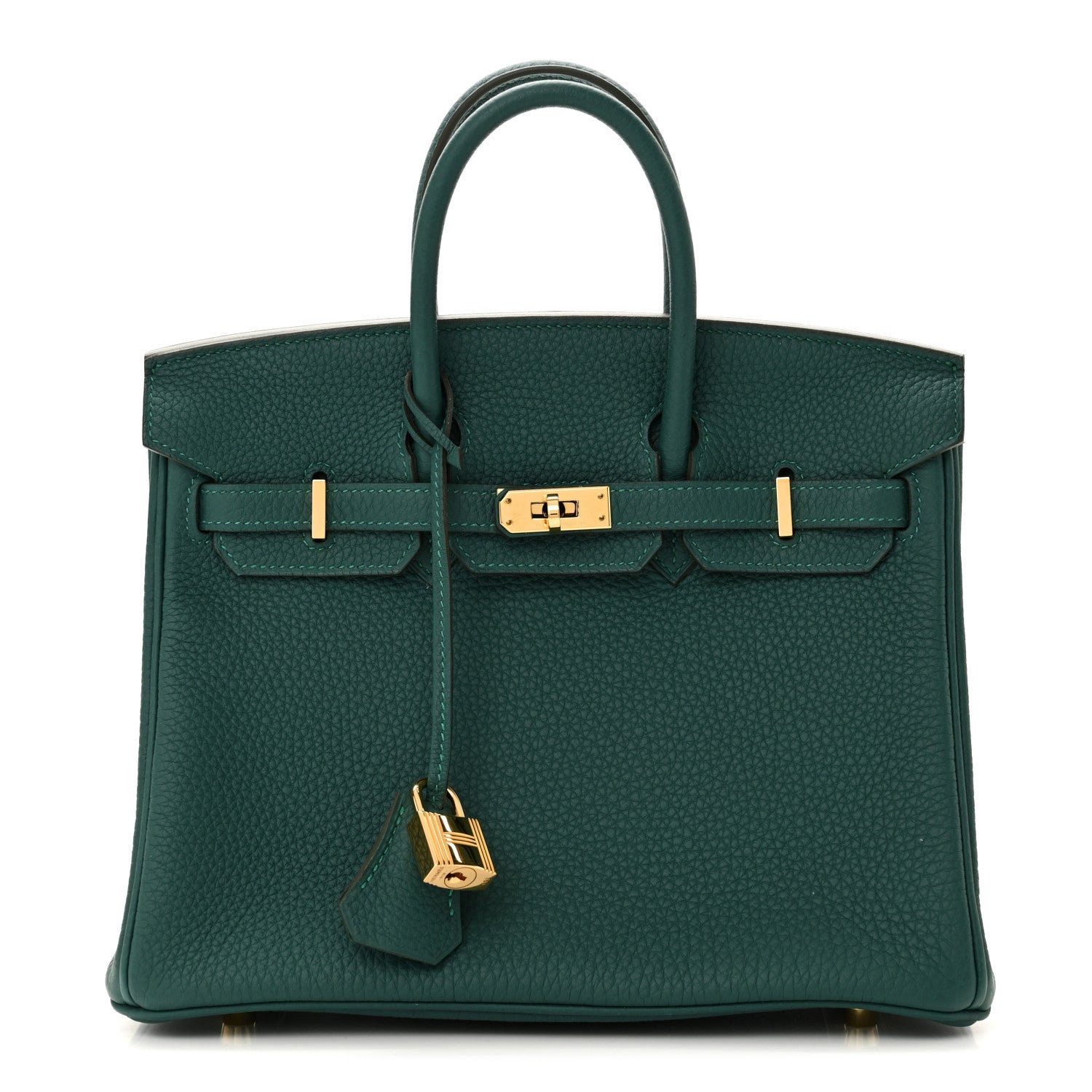 Hermes Togo Birkin Malachite Handbag Travel Bag 25 Malachite 1764101