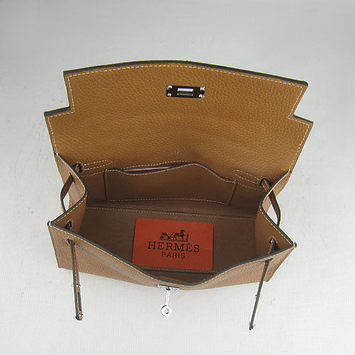 Hermes Luxury Kelly Cm Handbag H Light Coffee Travel Bag