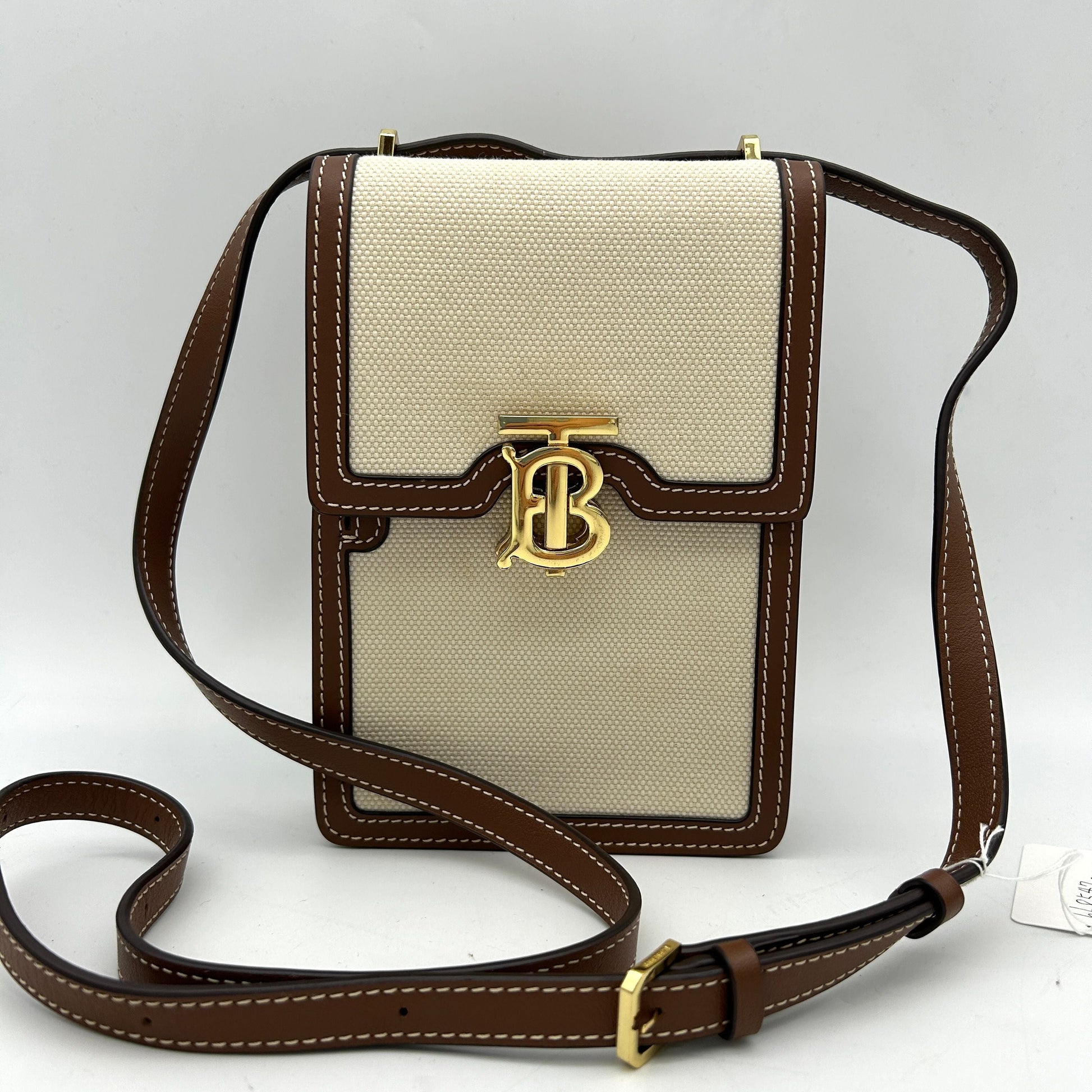 Burberry Luxury Tb Robin Crossbody Bag Bb8547Cc Canvas Brown