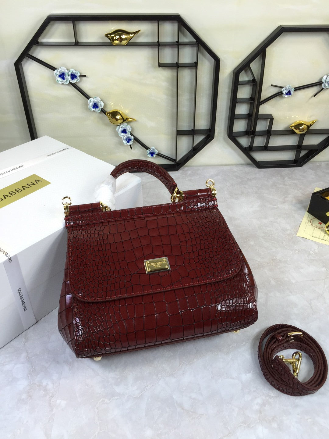 Metop Qualityum Sicily Foiled Crocotop Travel Bag