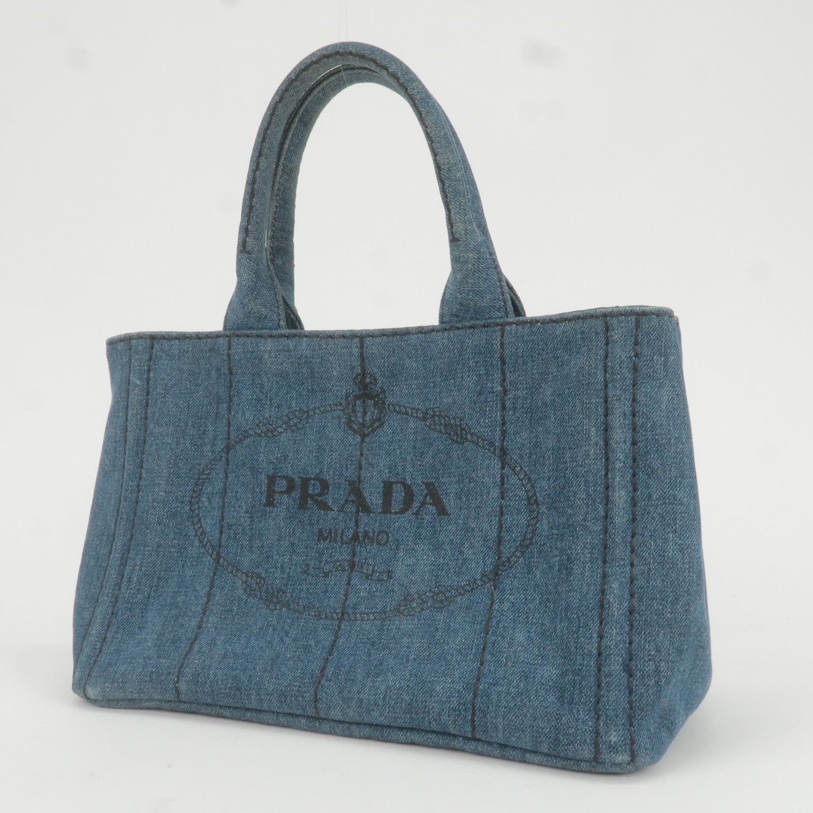 Prada Prada Logo Canapa Mini Hand Bag Tote Bag