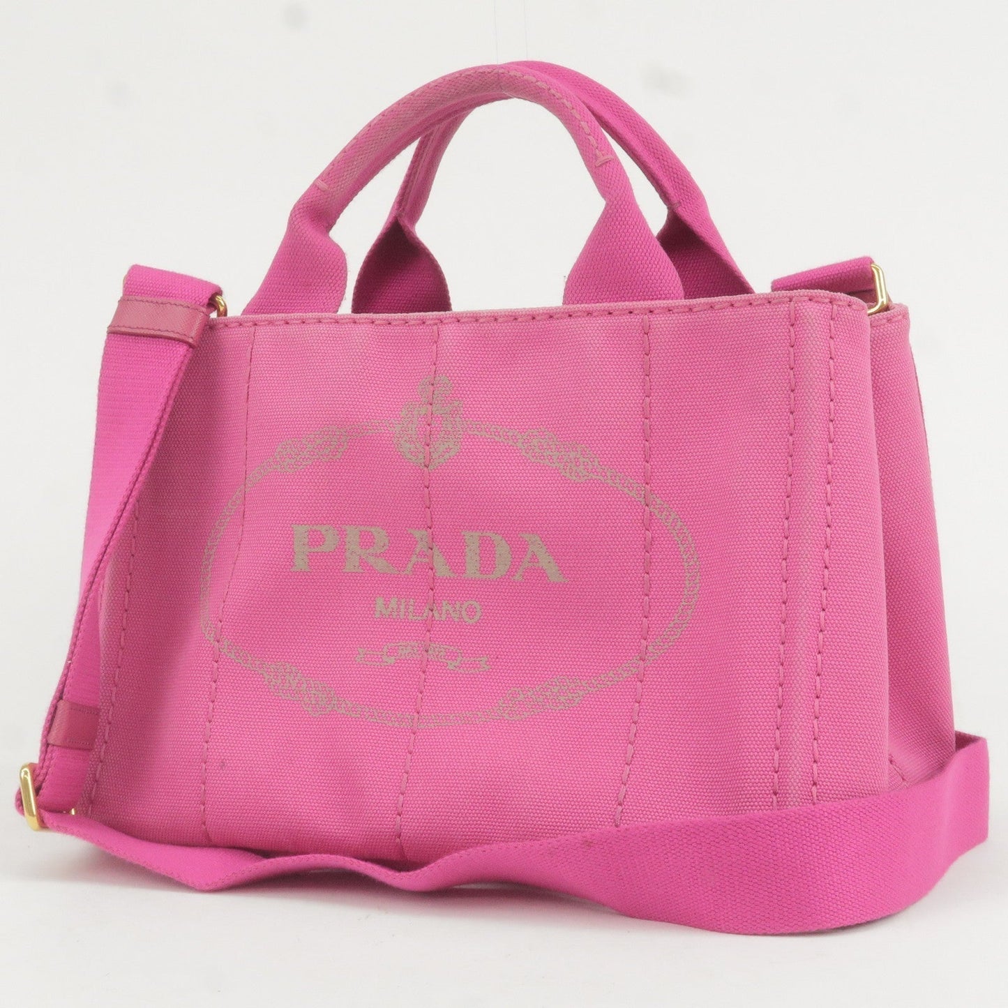 Prada Prada Canapa Mini Canvas 2Way Bag Shoulder Bag B2439G 35689 3