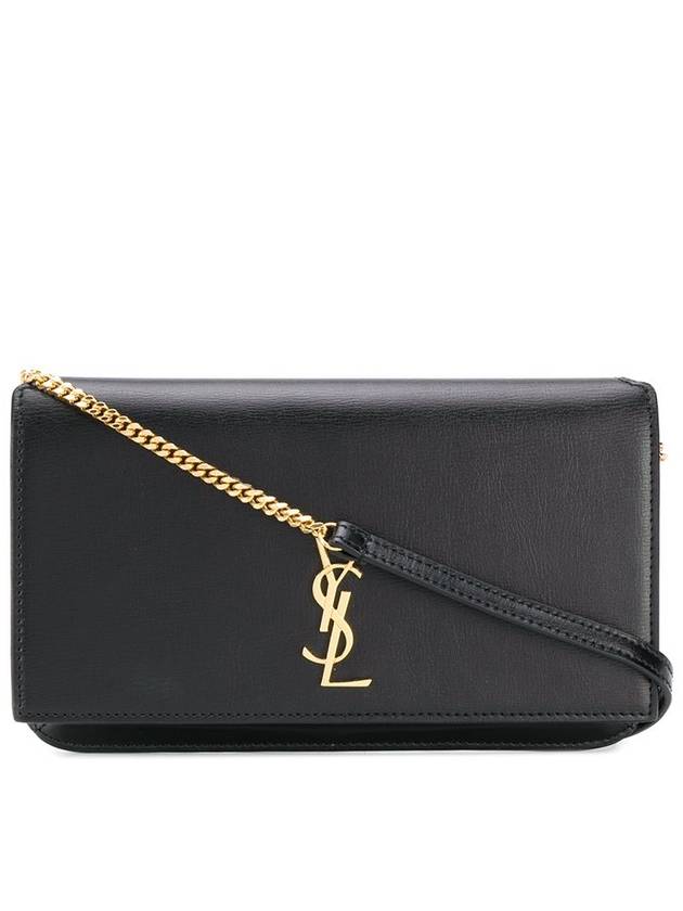 YSL Saint Laurent Saint Laurent Trending Cassandra Phone Holder Strap Black Travel Bag