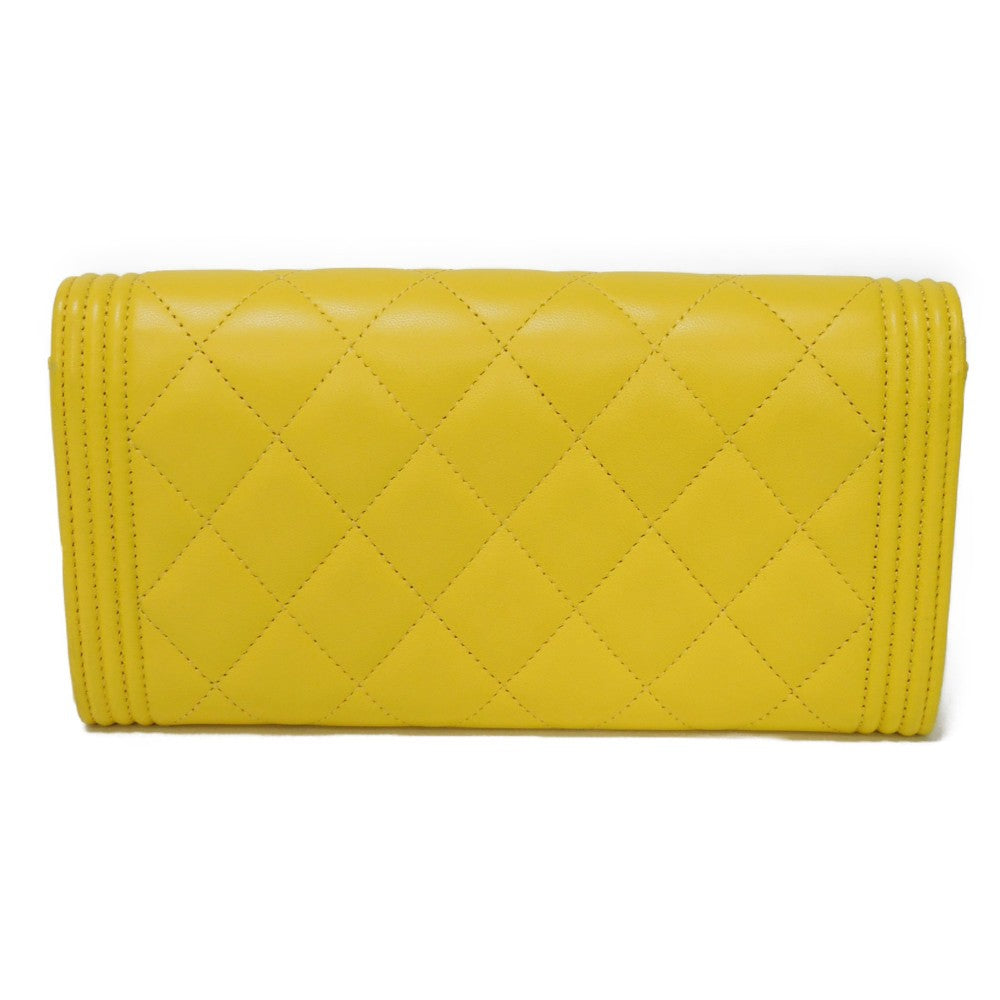 Chanel Boy Chanel Lambskin Long Wallet