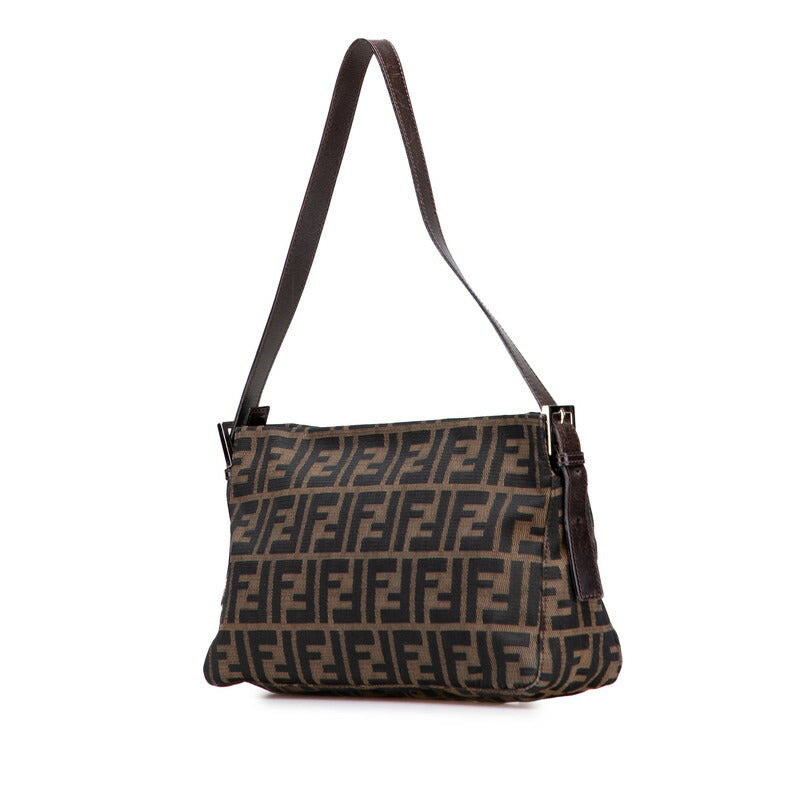 Fendi Zucca Shoulder Bag Leather Canvas Shoulder Bag 3