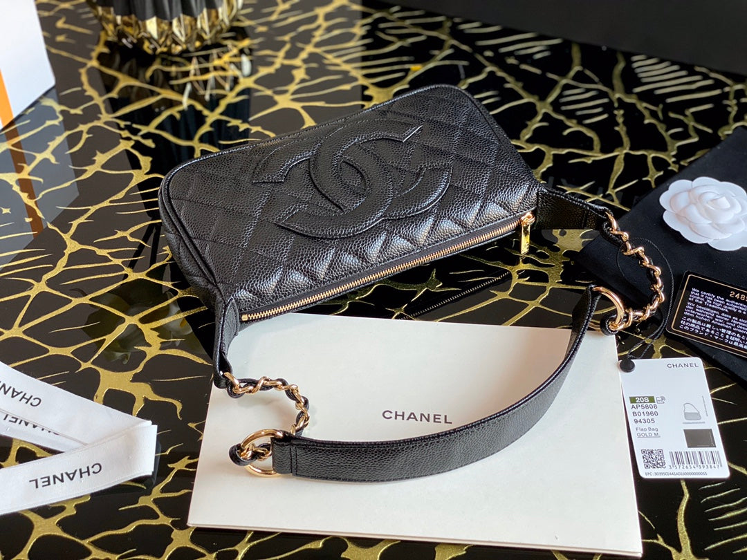 Chanel Classic Shoudlerbag For Women Black Travel Bag