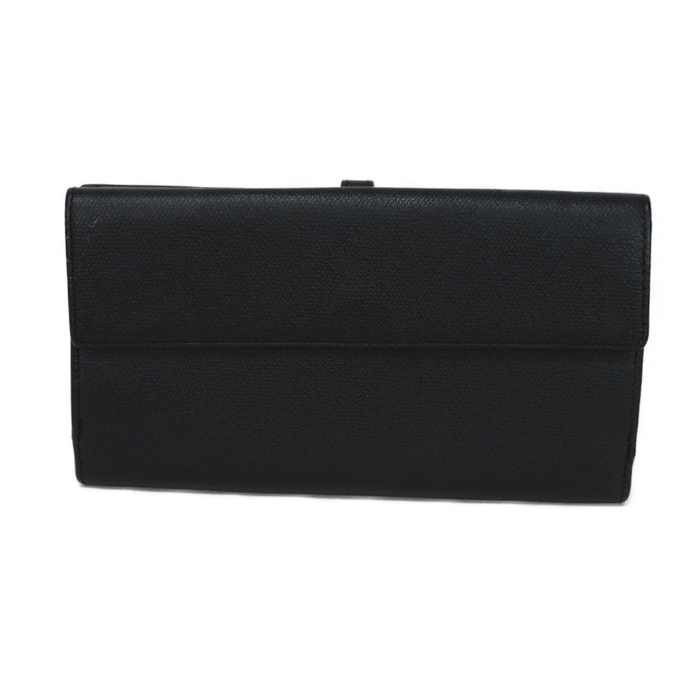 Chanel Coco Button Embossed Calfskin Long Flap Wallet