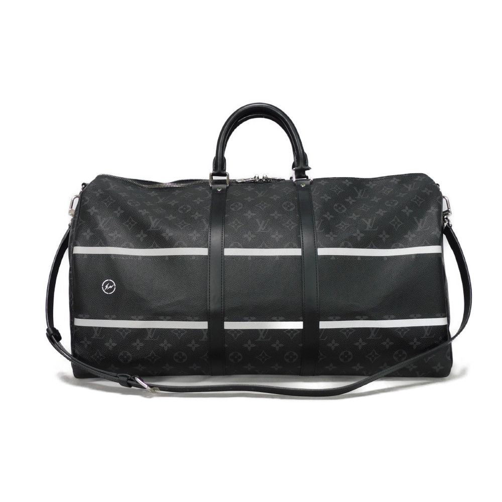 Louis Vuitton Boston Duffel M43414 Eclipse Flash Monogram Canvas Travel Bag