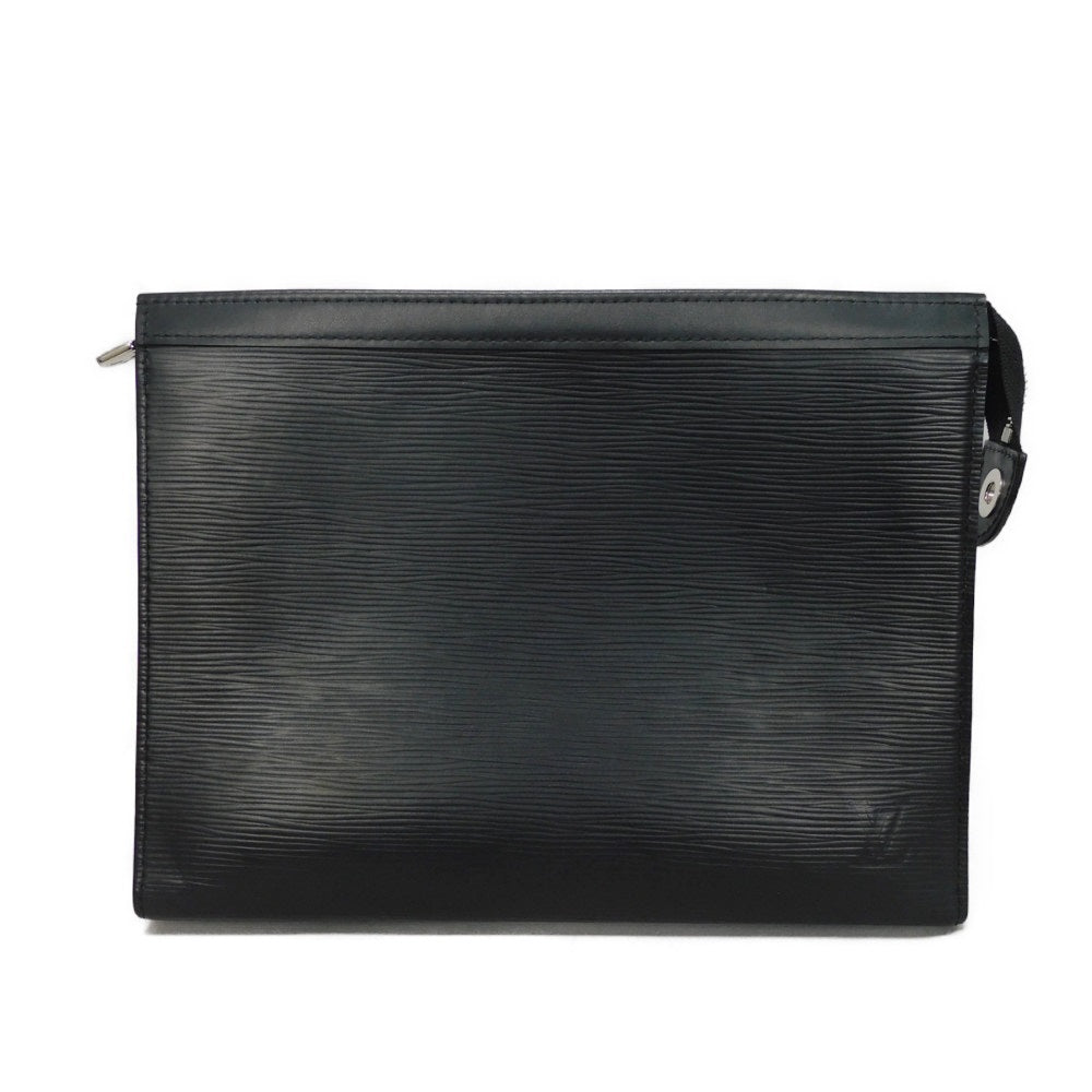Louis Vuitton M81326 Epi x grain Noir Leather Black Logo Clutch Bag